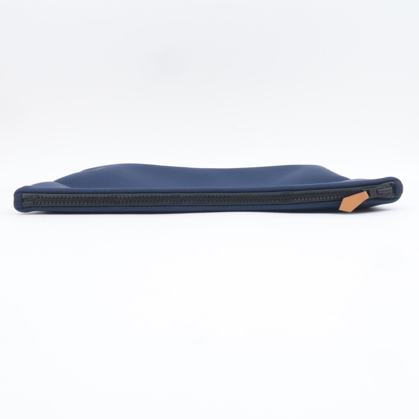 HERMES Neo Bain GM Clutch Bag Neoprene Navy