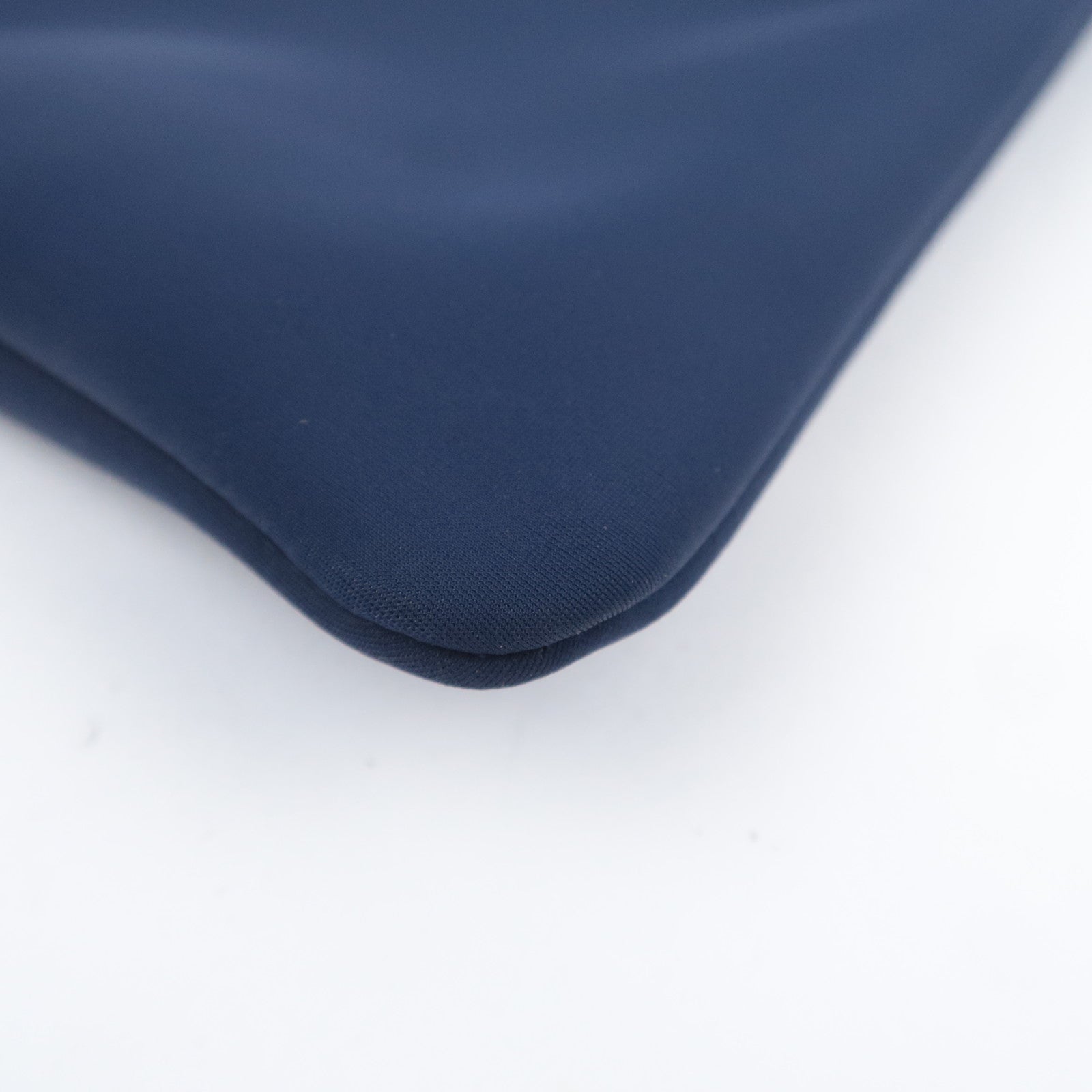 HERMES Neo Bain GM Clutch Bag Neoprene Navy