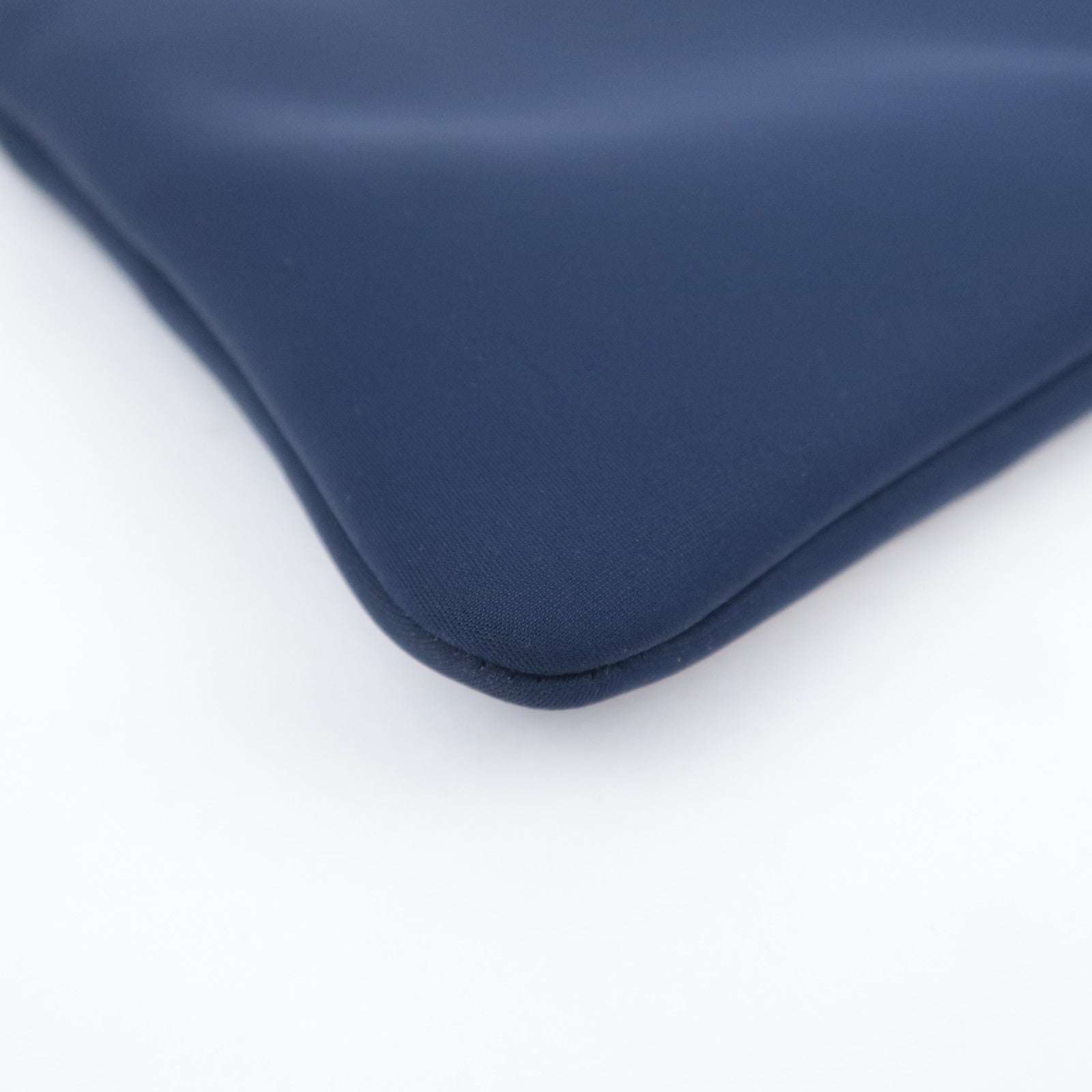 HERMES Neo Bain GM Clutch Bag Neoprene Navy