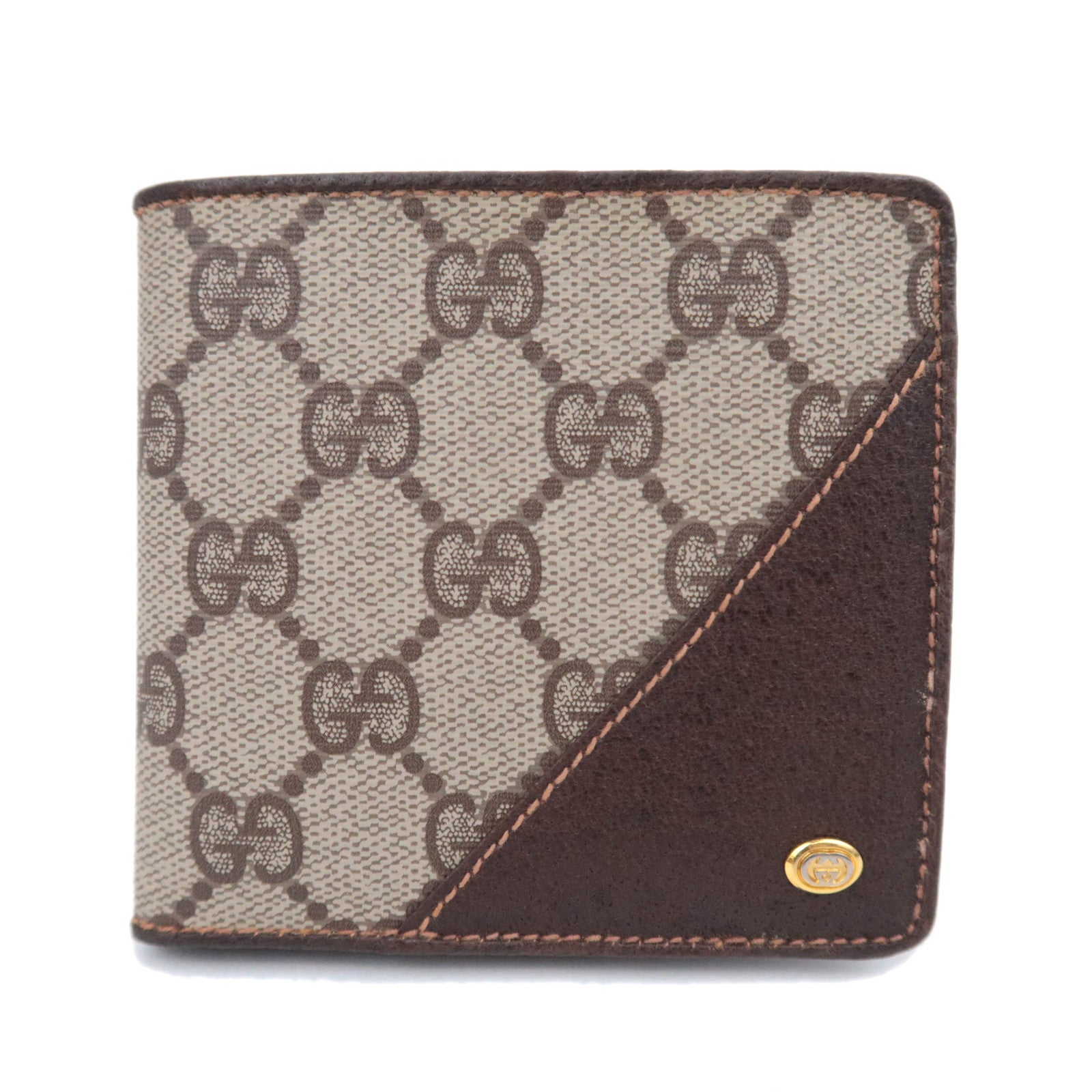 GUCCI Old Gucci GG Plus Wallet Brown 01.03.41190869