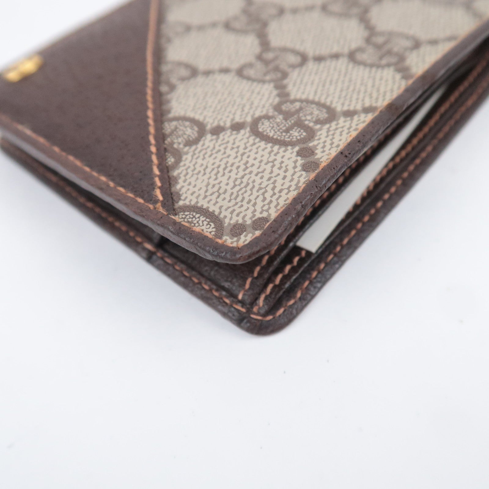 GUCCI Old Gucci GG Plus Wallet Brown 01.03.411