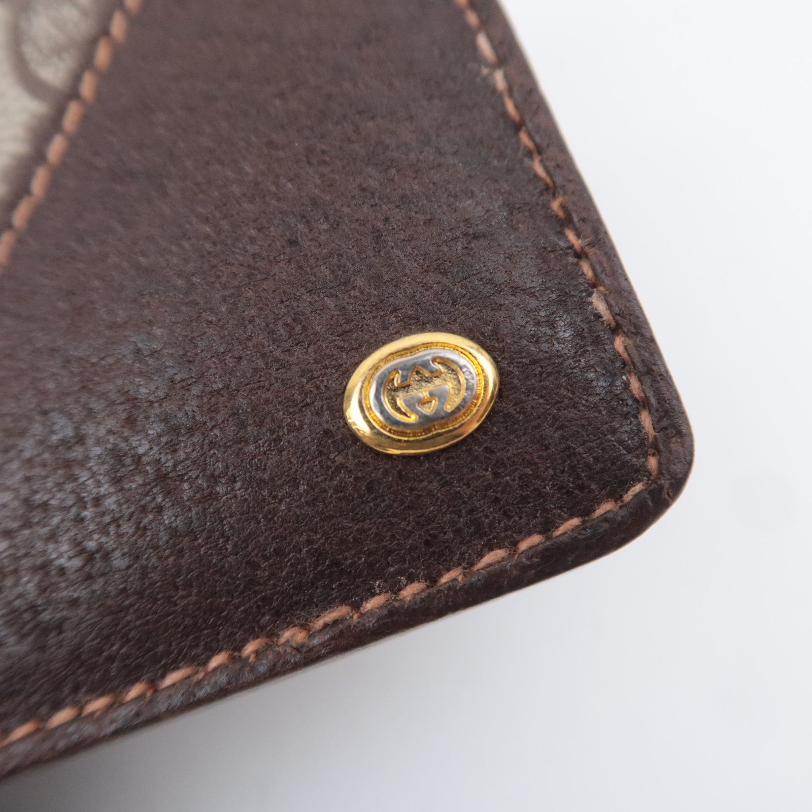 GUCCI Old Gucci GG Plus Wallet Brown 01.03.411