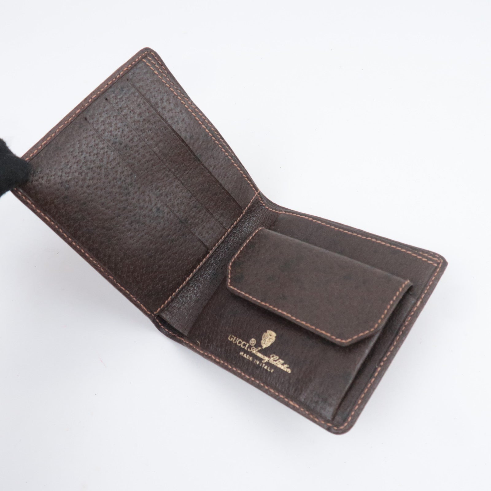 GUCCI Old Gucci GG Plus Wallet Brown 01.03.411