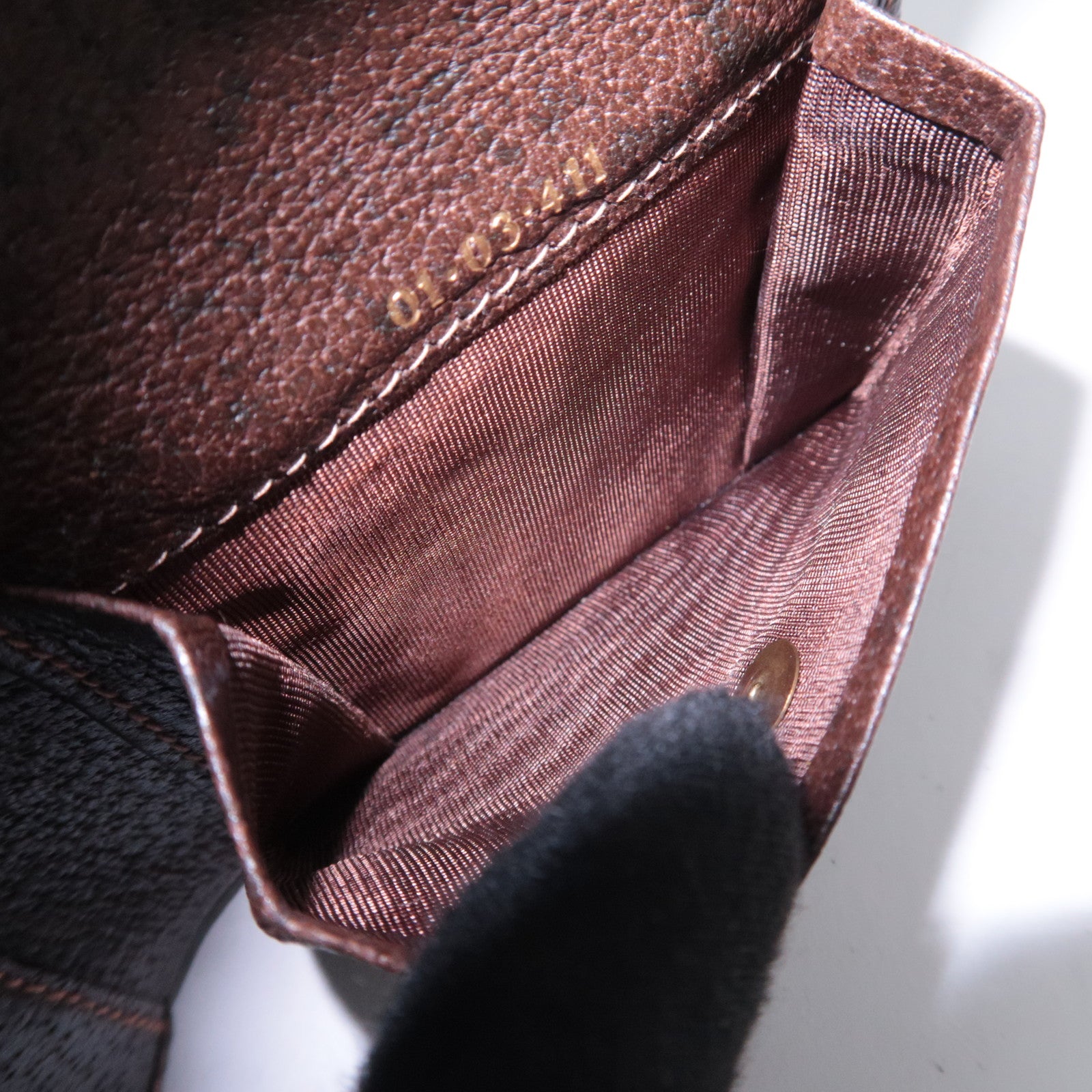 GUCCI Old Gucci GG Plus Wallet Brown 01.03.411