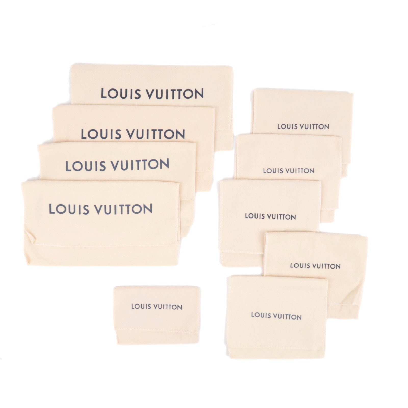 Louis Vuitton Set of 10 Small Dust Bag New Model90889