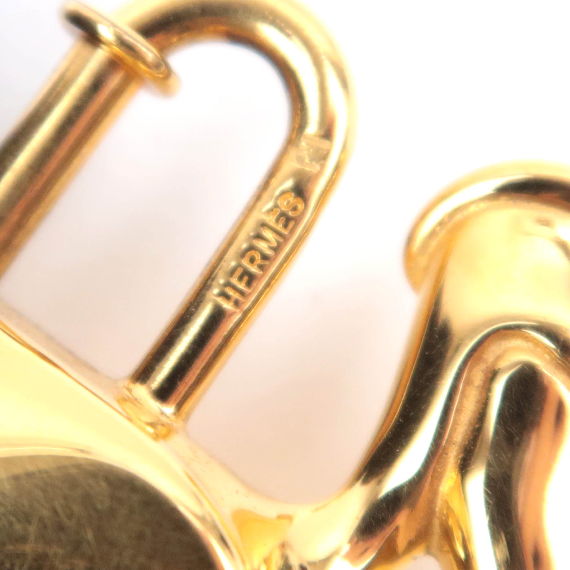HERMES Pelican Charm Lock Gold Color