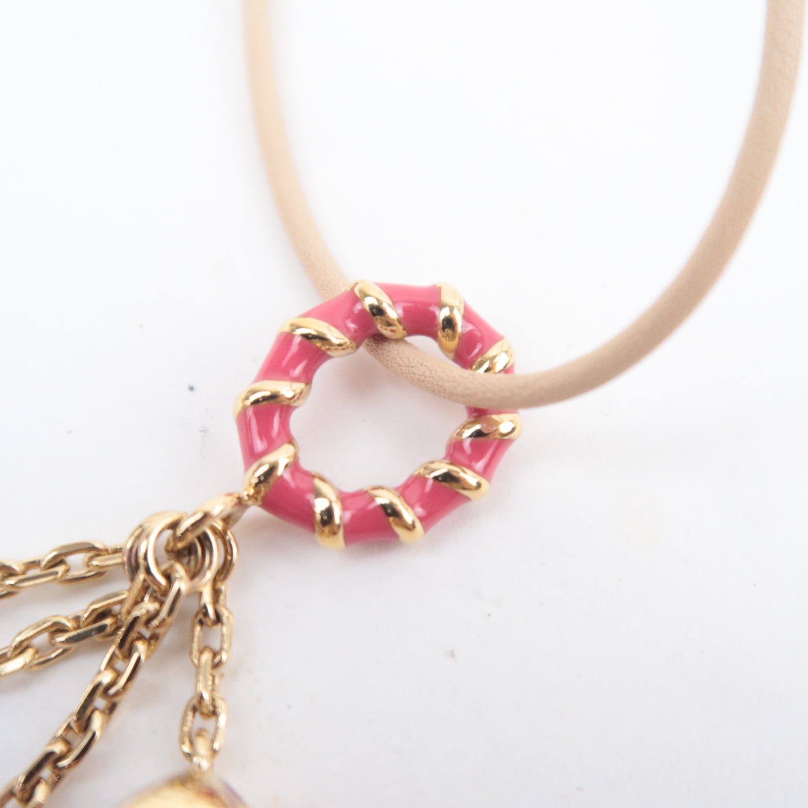 Louis Vuitton Pendentif Tutti Leather Necklace Pink