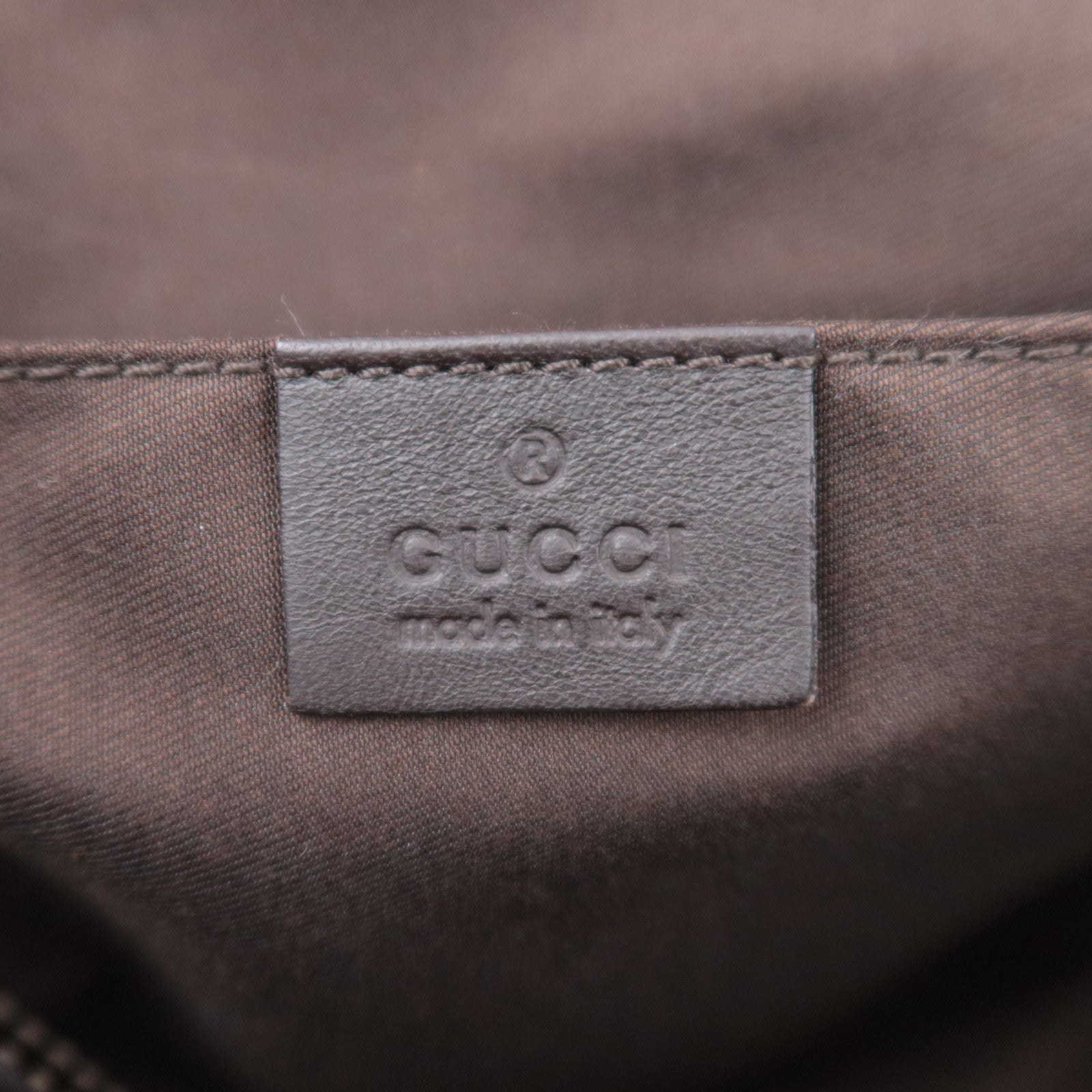 GUCCI GG Canvas Handbag Beige Brown 190247