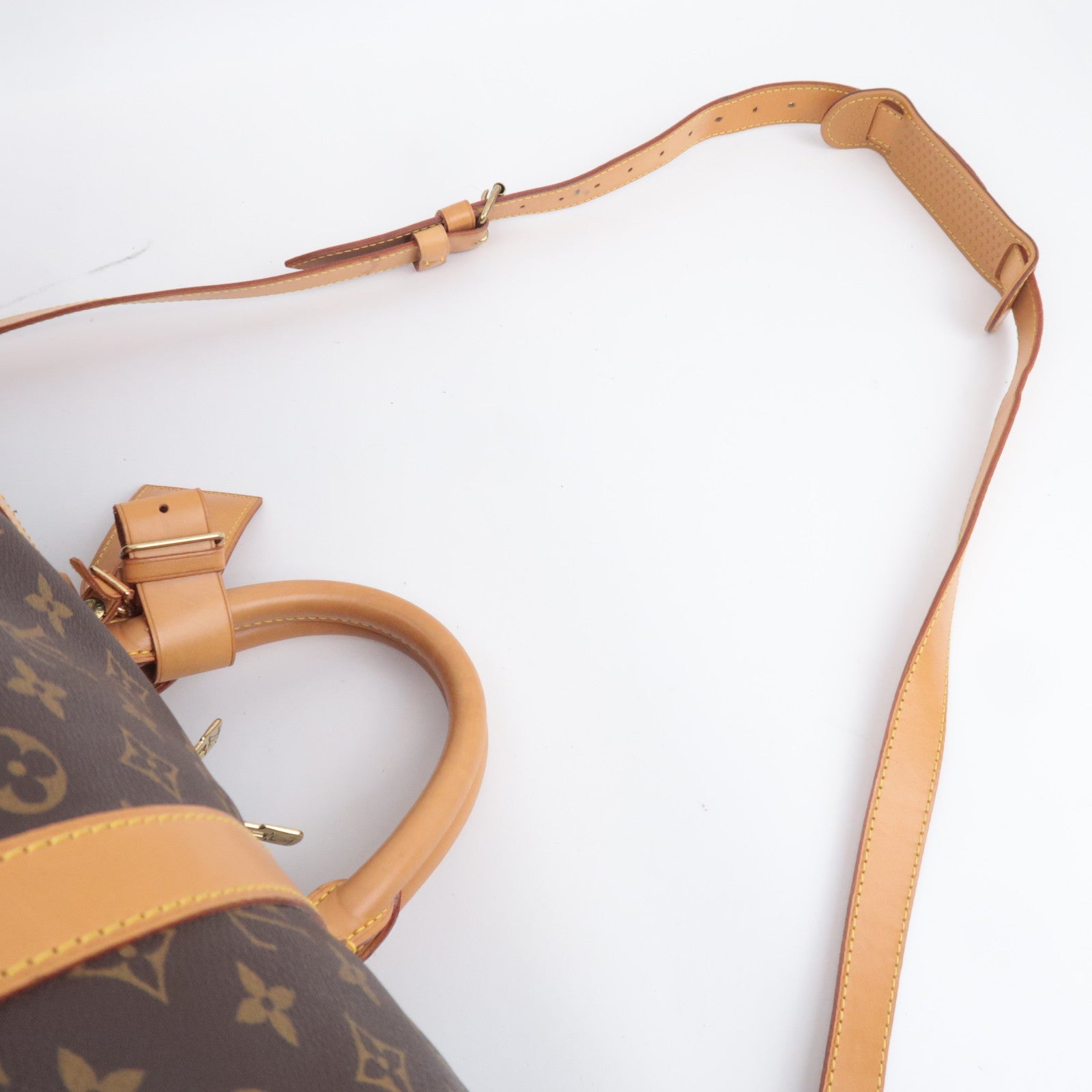 Louis Vuitton Monogram Keepall Bandouliere 55 Travel Bag M41414