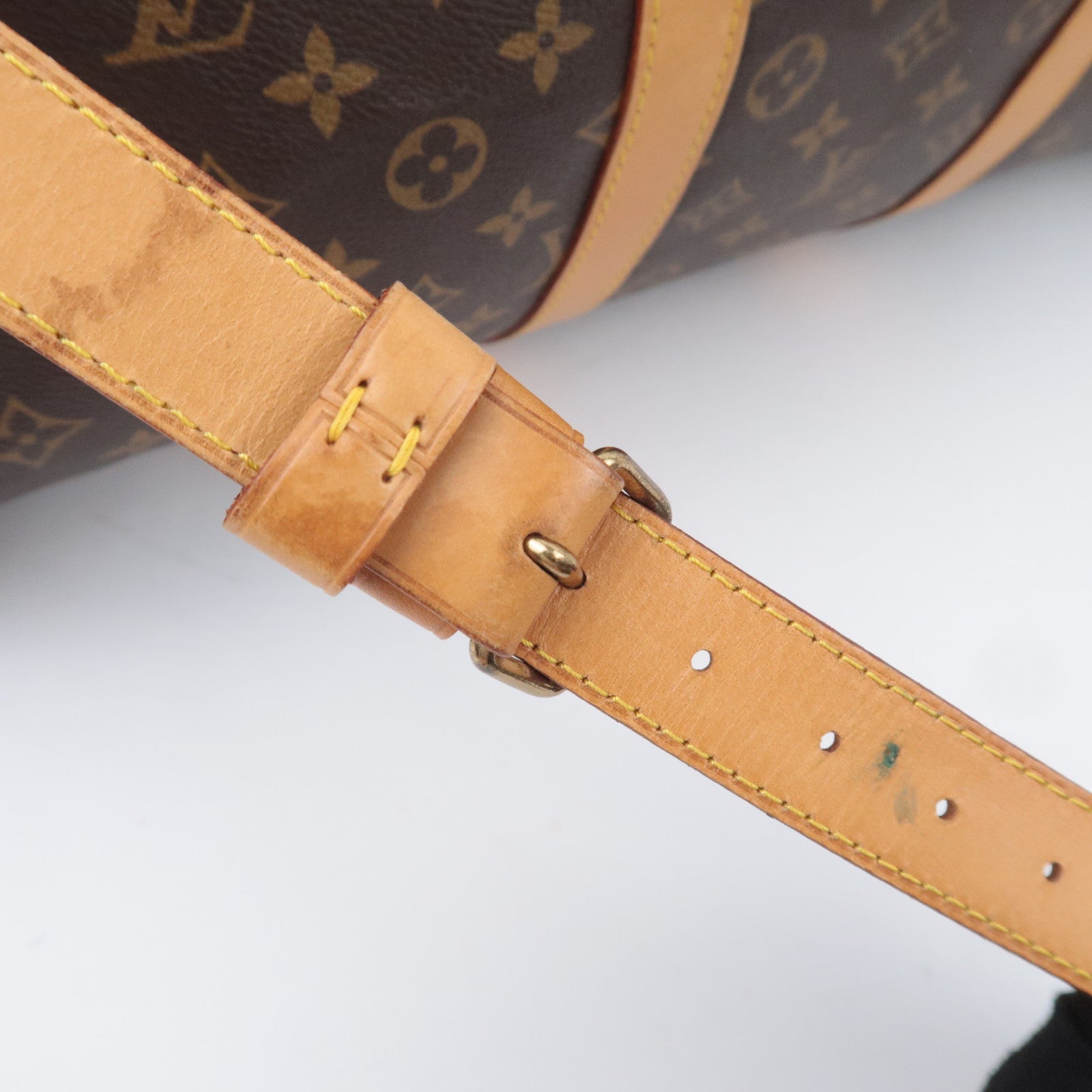Louis Vuitton Monogram Keepall Bandouliere 55 Travel Bag M41414
