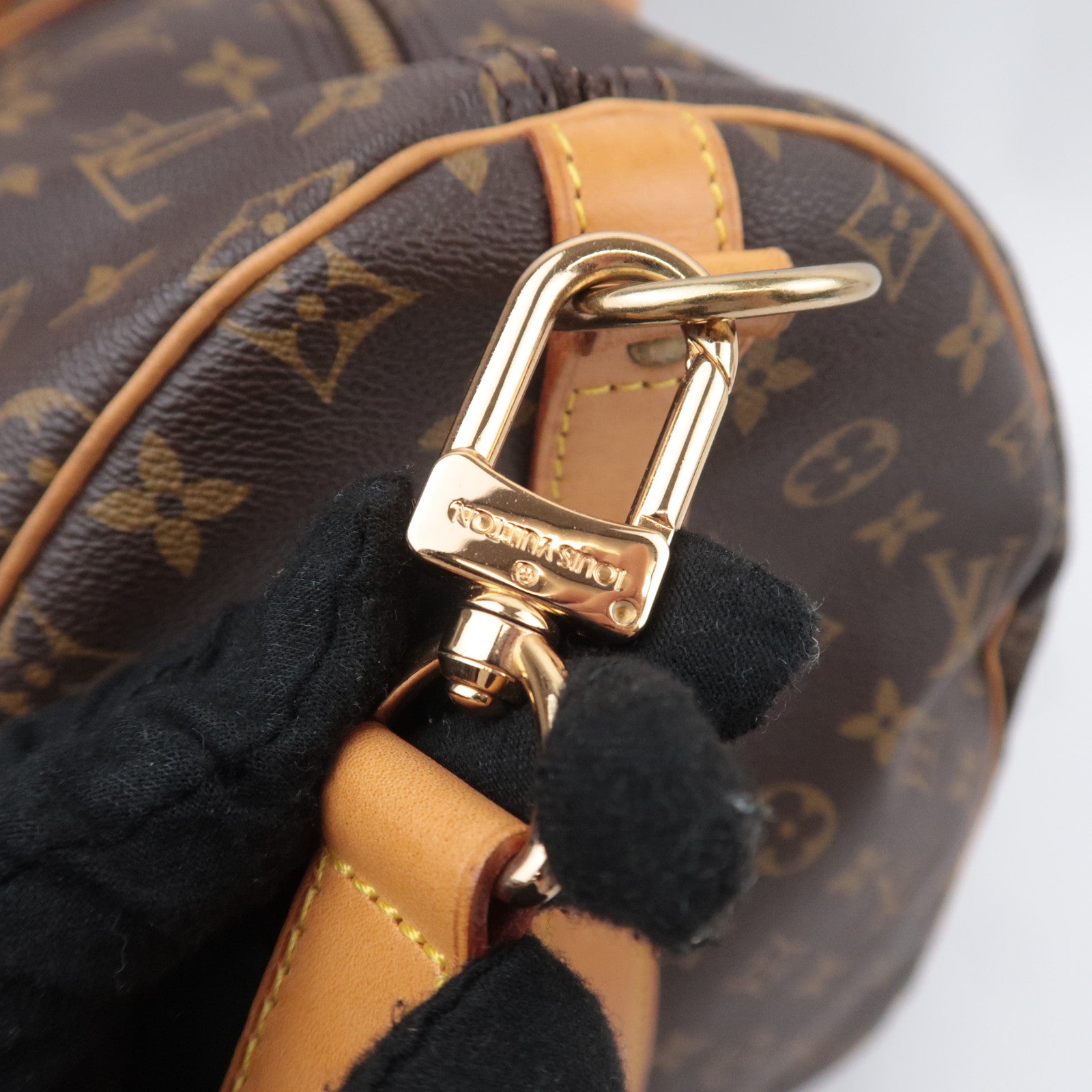 Louis Vuitton Monogram Keepall Bandouliere 55 Travel Bag M41414