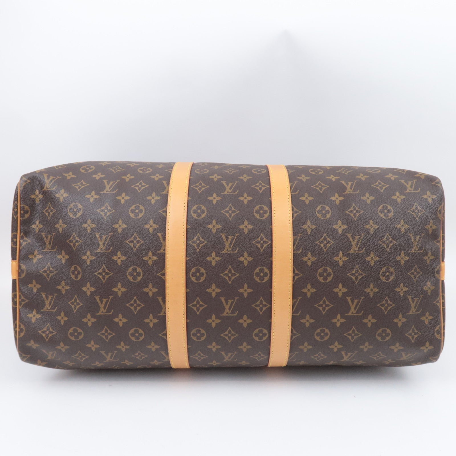 Louis Vuitton Monogram Keepall Bandouliere 55 Travel Bag M41414