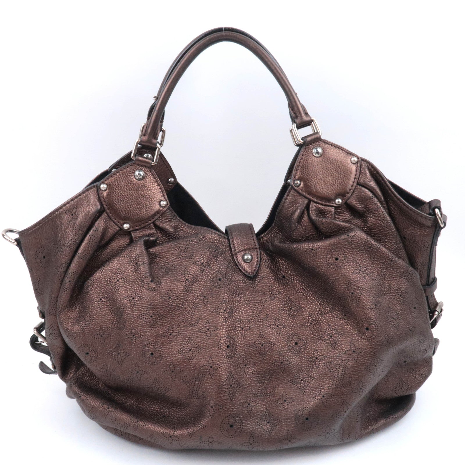 Louis Vuitton Monogram Mahina XL Shoulder Bag Bronze M95714