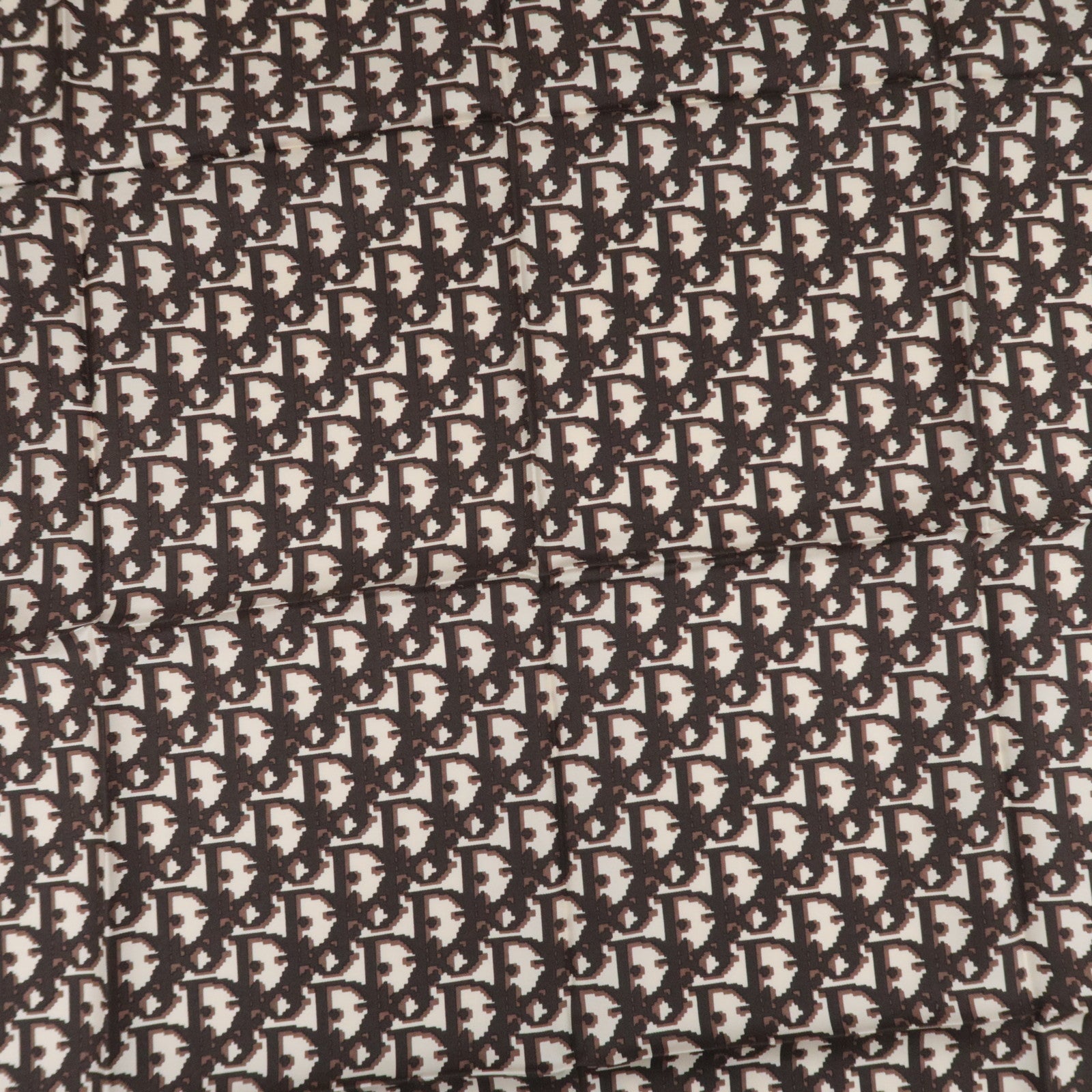 Christian Dior Trotter Scarf 100% Silk Brown