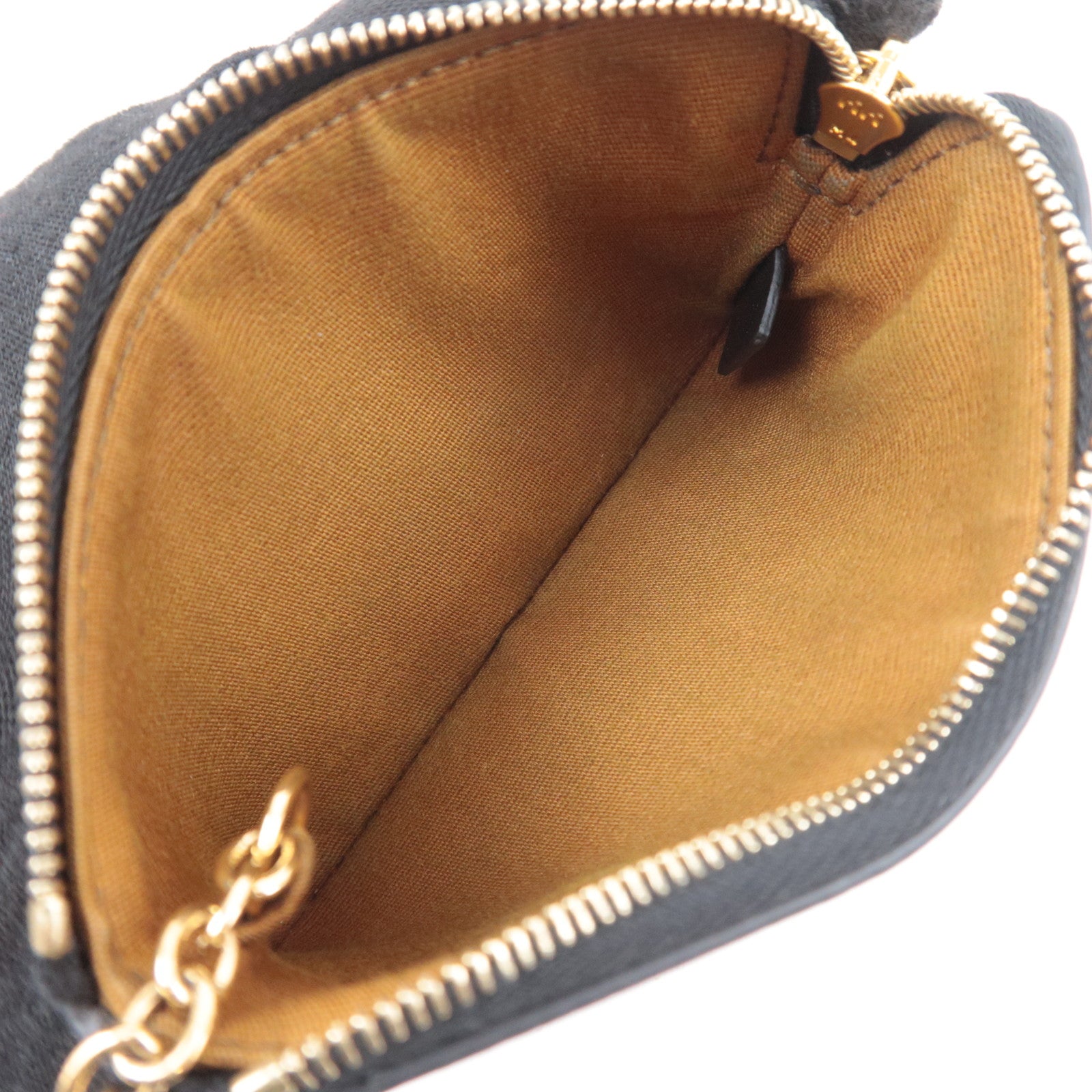 CELINE Triomphe PVC Coin Case Black Brown