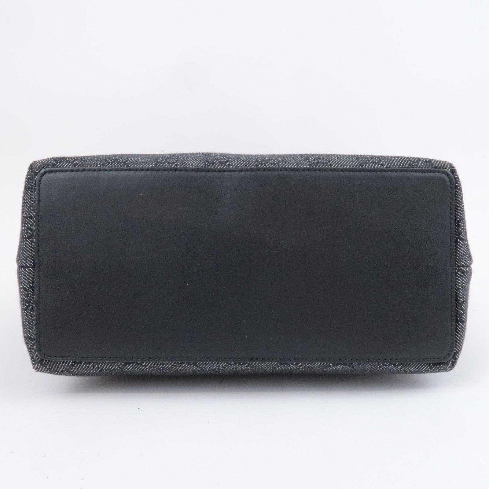 GUCCI GG Denim Tote Bag Black Denim 31243
