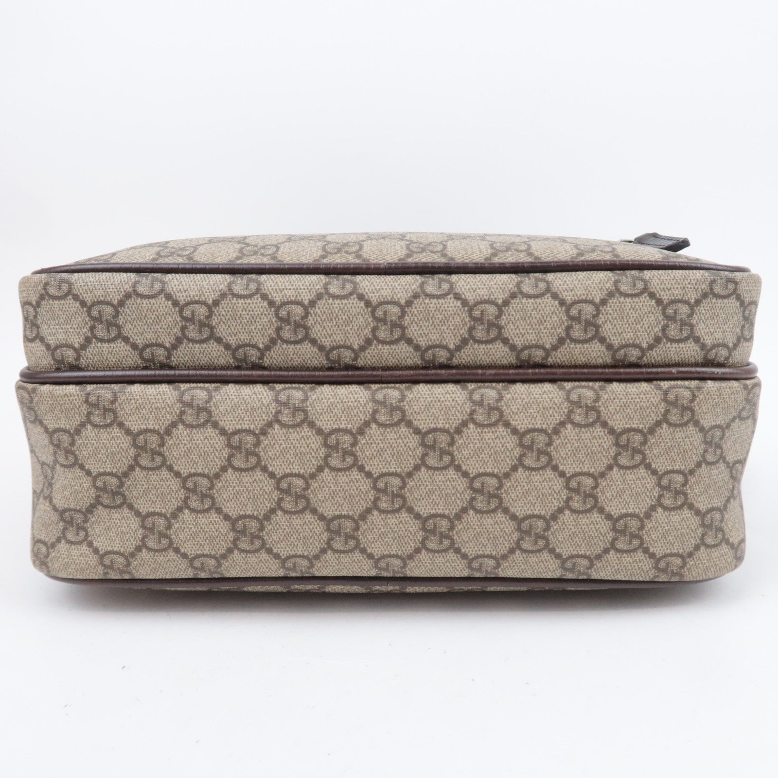 GUCCI GG Supreme Shoulder Bag Beige Brown 114531
