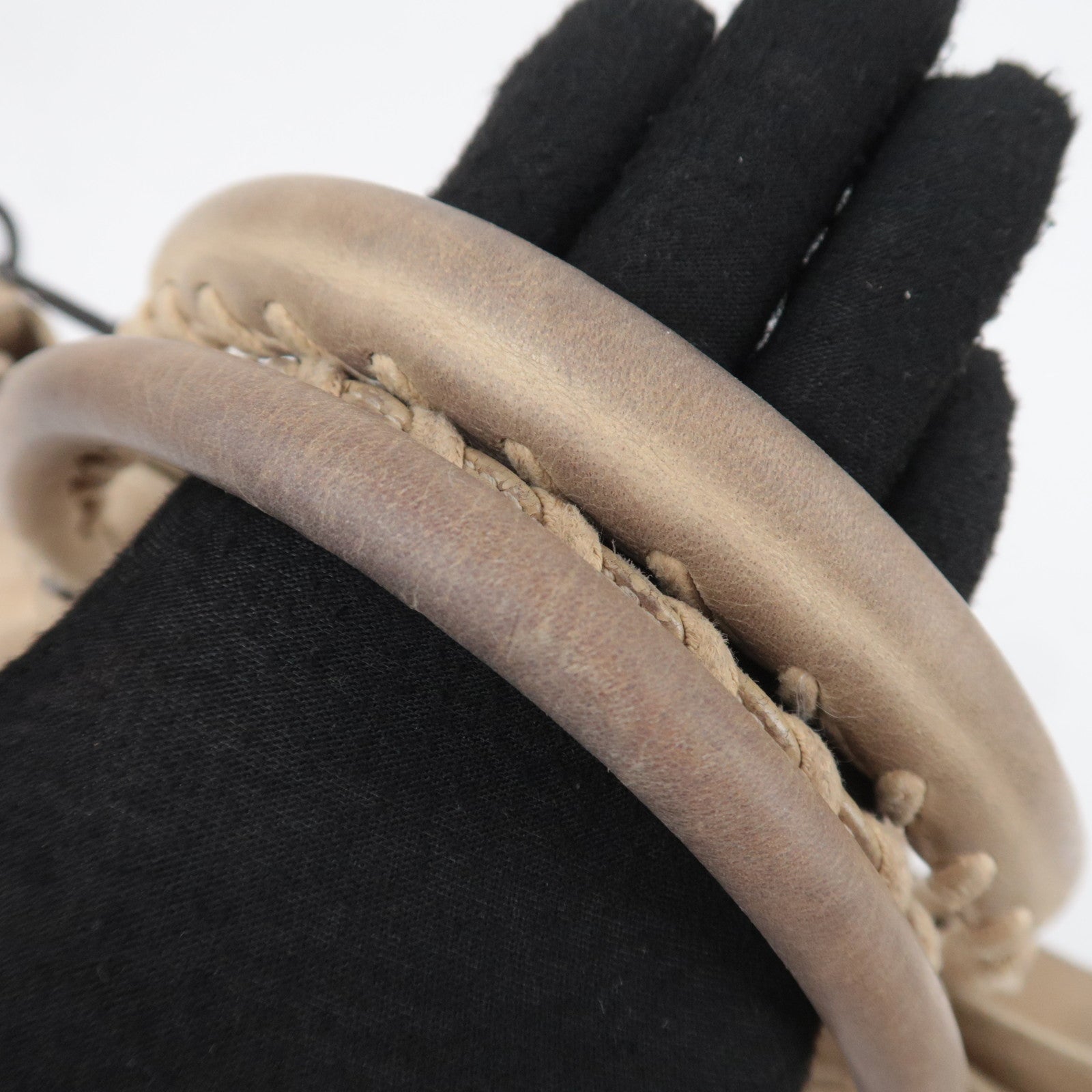 BALENCIAGA The First 2Way Leather Shoulder Bag Beige 103208