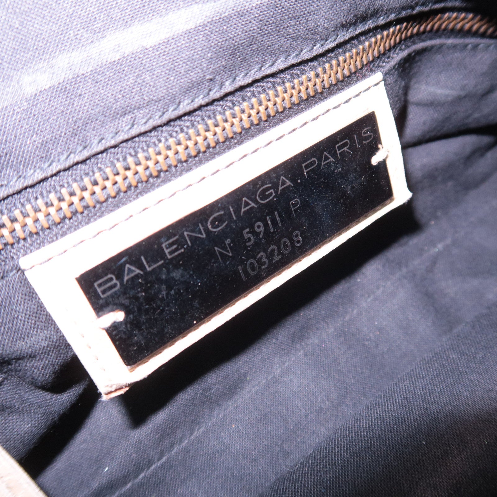 BALENCIAGA The First 2Way Leather Shoulder Bag Beige 103208