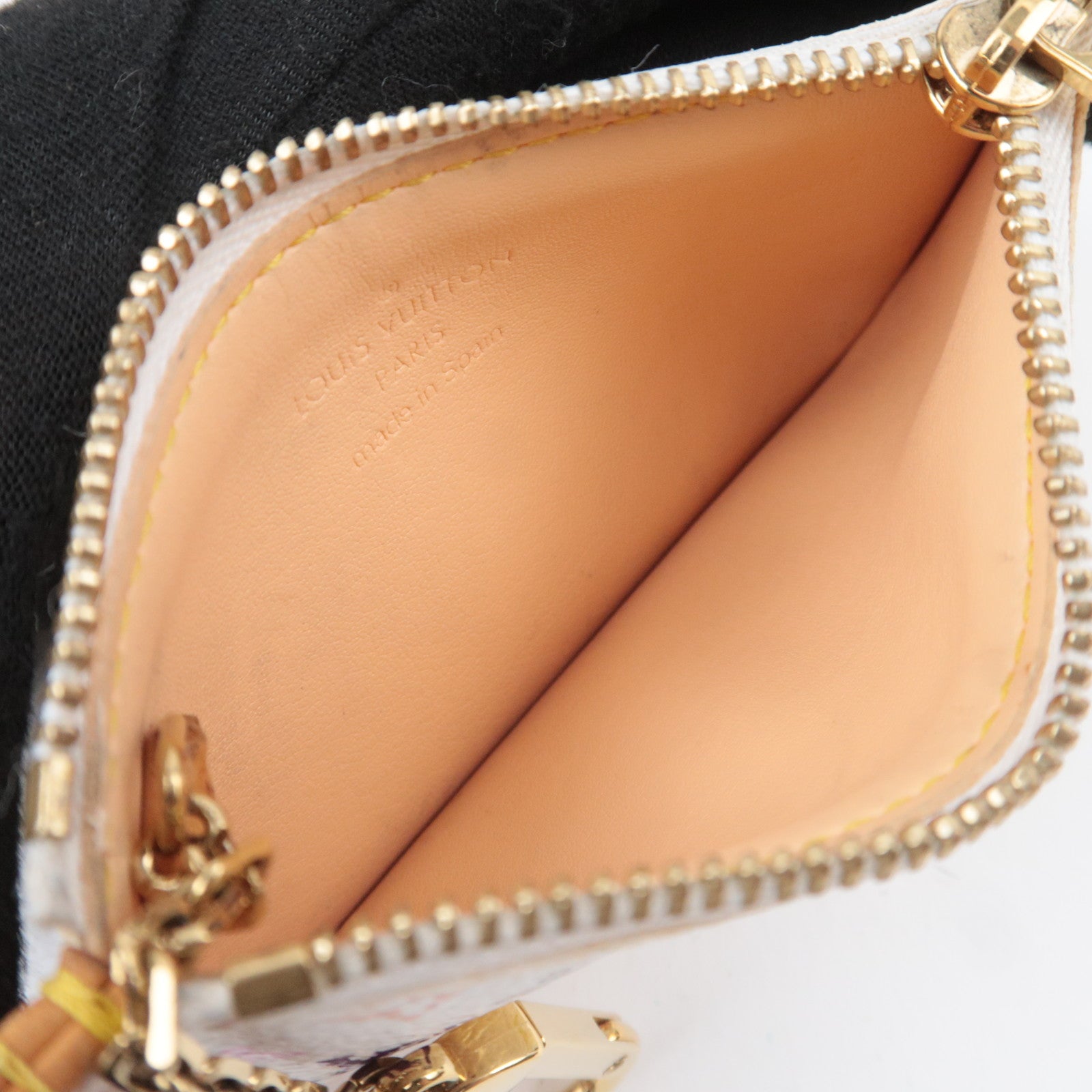 Louis Vuitton Monogram Multicolor Murakami Pochette Cles Coin Case Blanc M92655