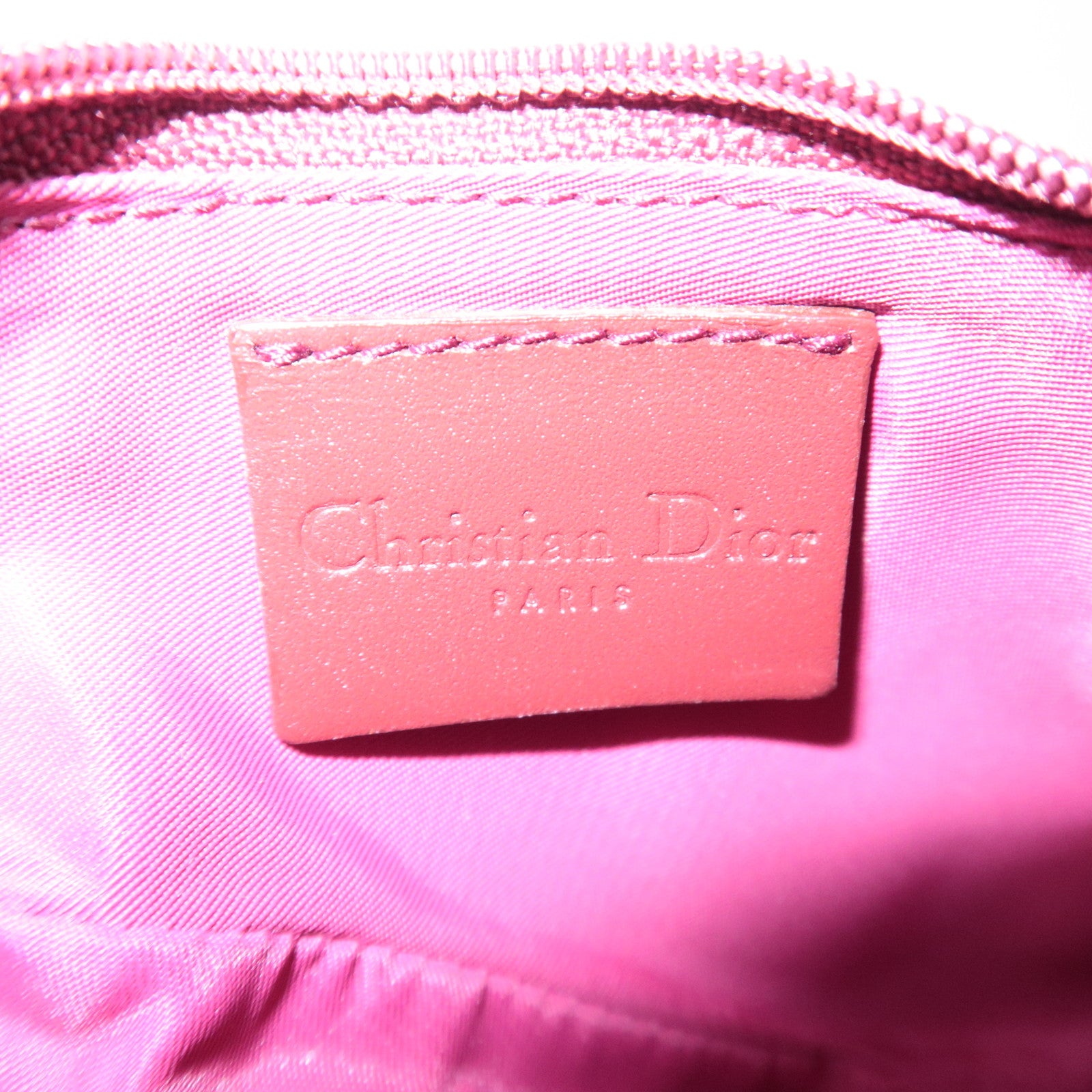 Christian Dior Trotter Saddle Canvas Small Coin Case Red