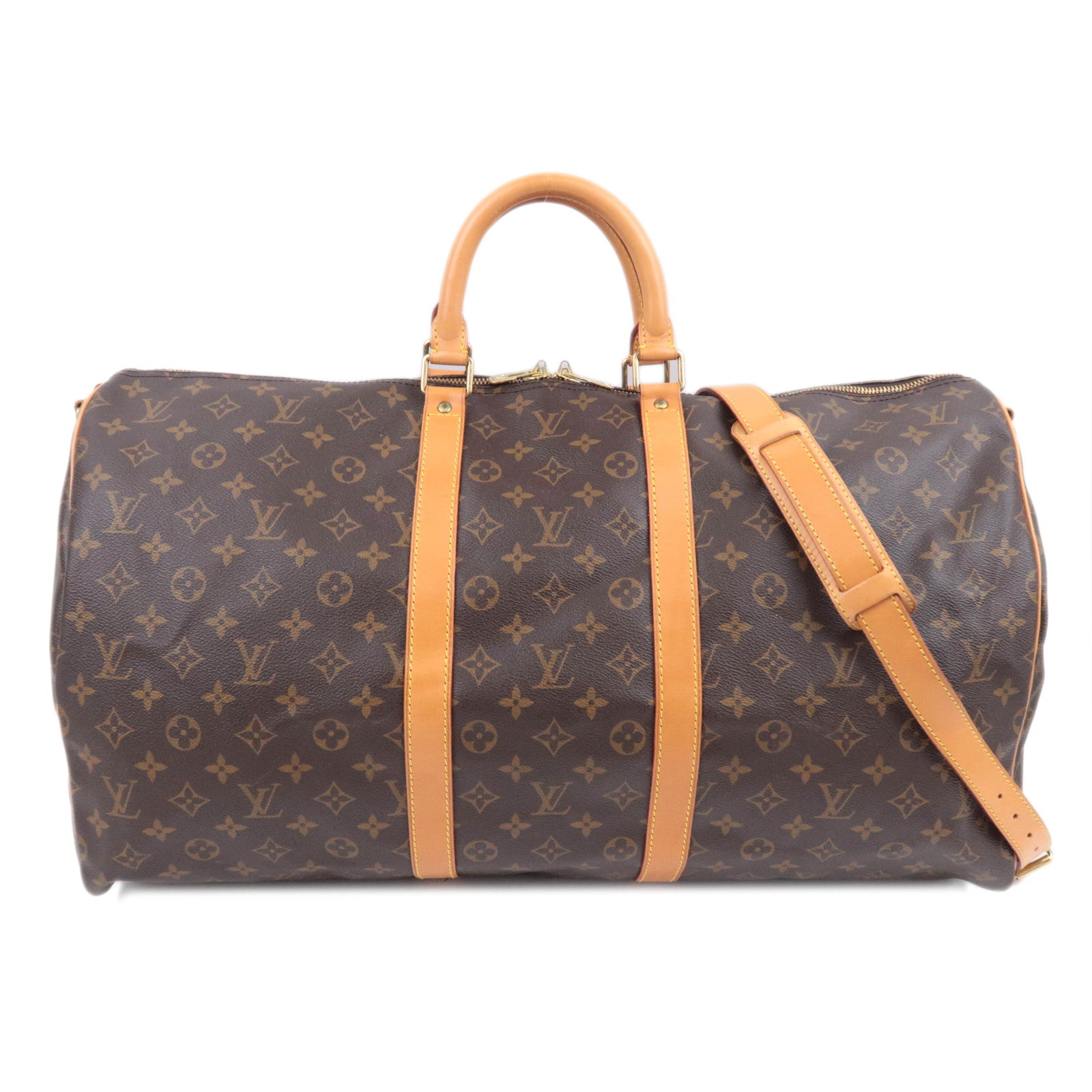 Louis Vuitton Monogram Keepall Bandouliere 55 Travel Bag M4141491053