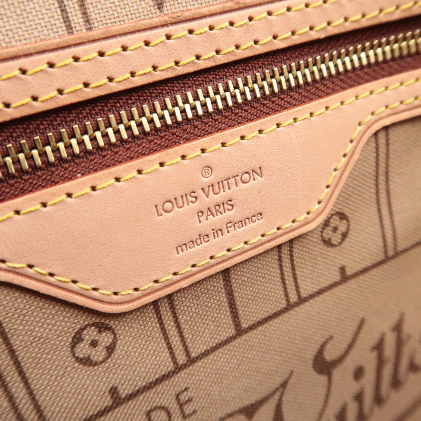 Louis Vuitton Monogram Neverfull MM Tote Bag M40156 CA4140