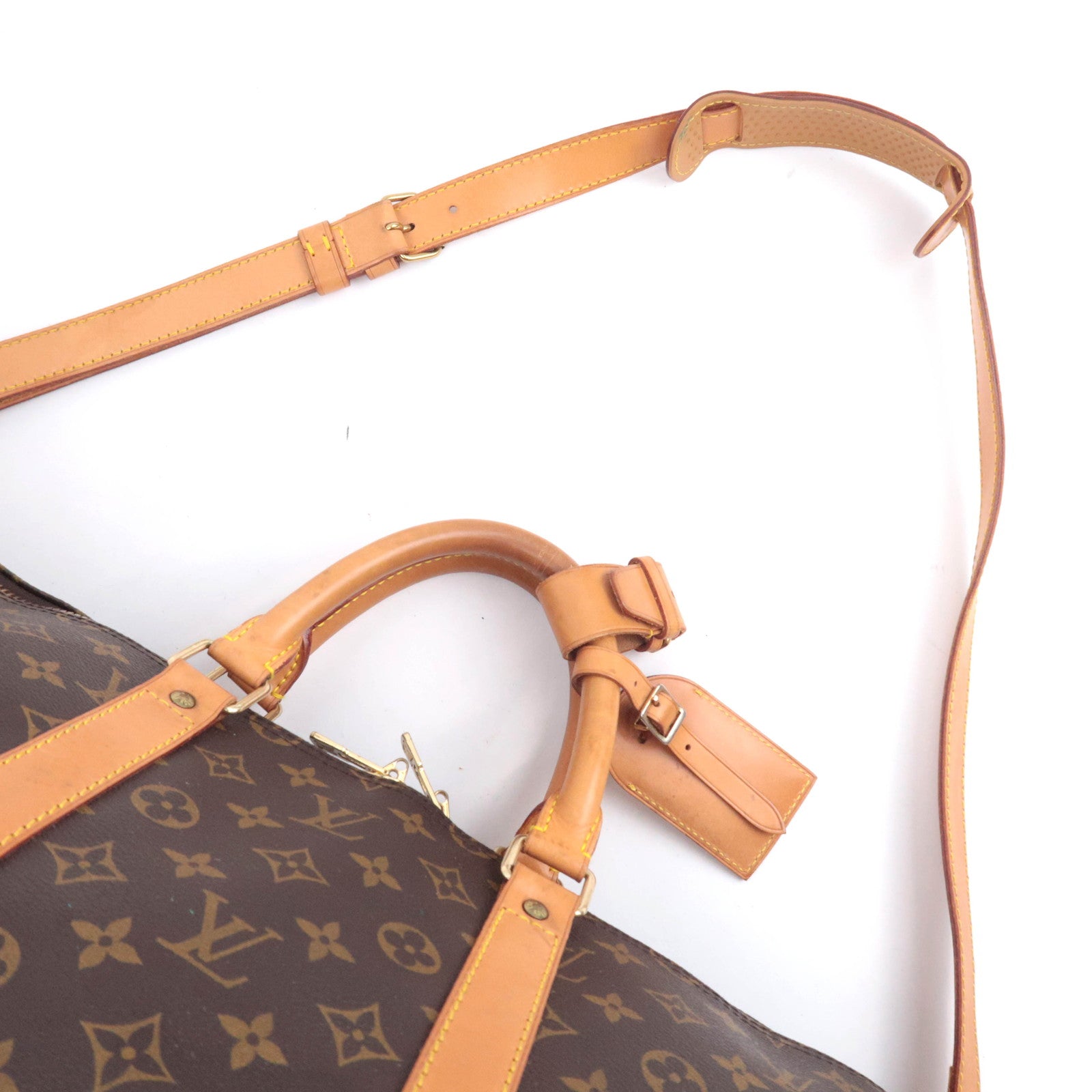 Louis Vuitton Monogram Keepall Bandouliere 55 Travel Bag M41414