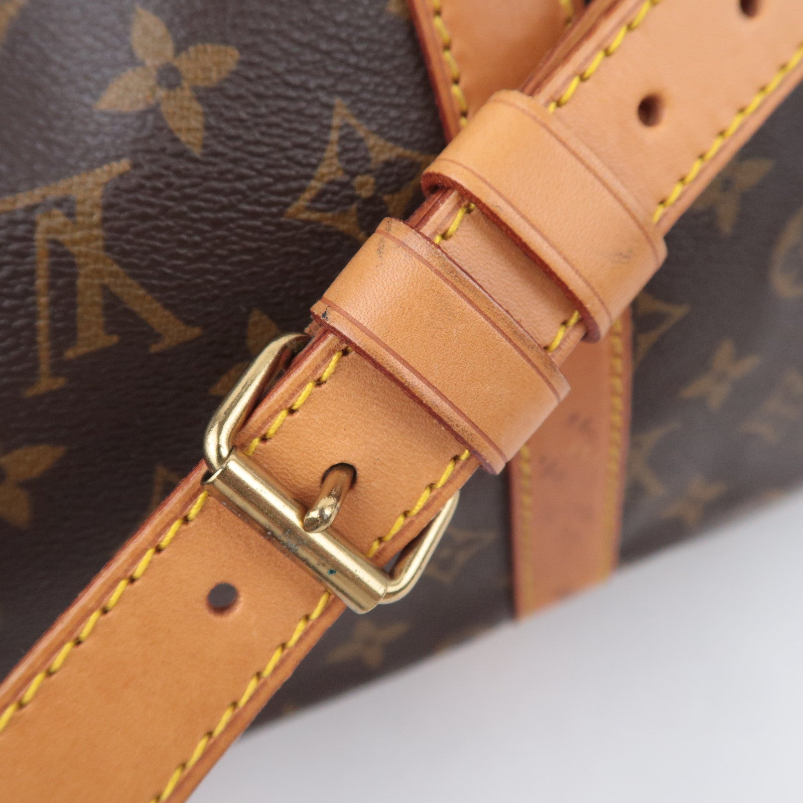 Louis Vuitton Monogram Keepall Bandouliere 55 Travel Bag M41414