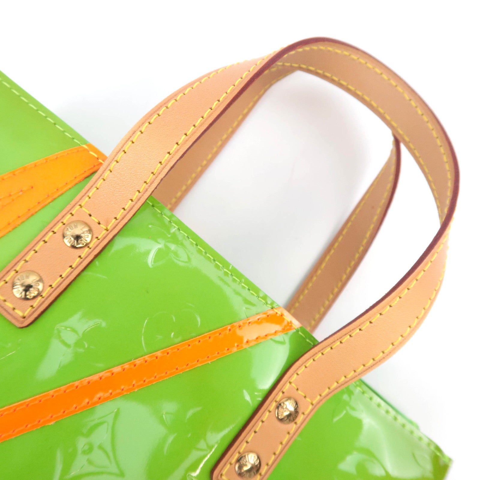 Louis Vuitton Monogram Vernis Fluo Reade PM Robert Wilson 2002 Christmas Exclusive Vert M91904
