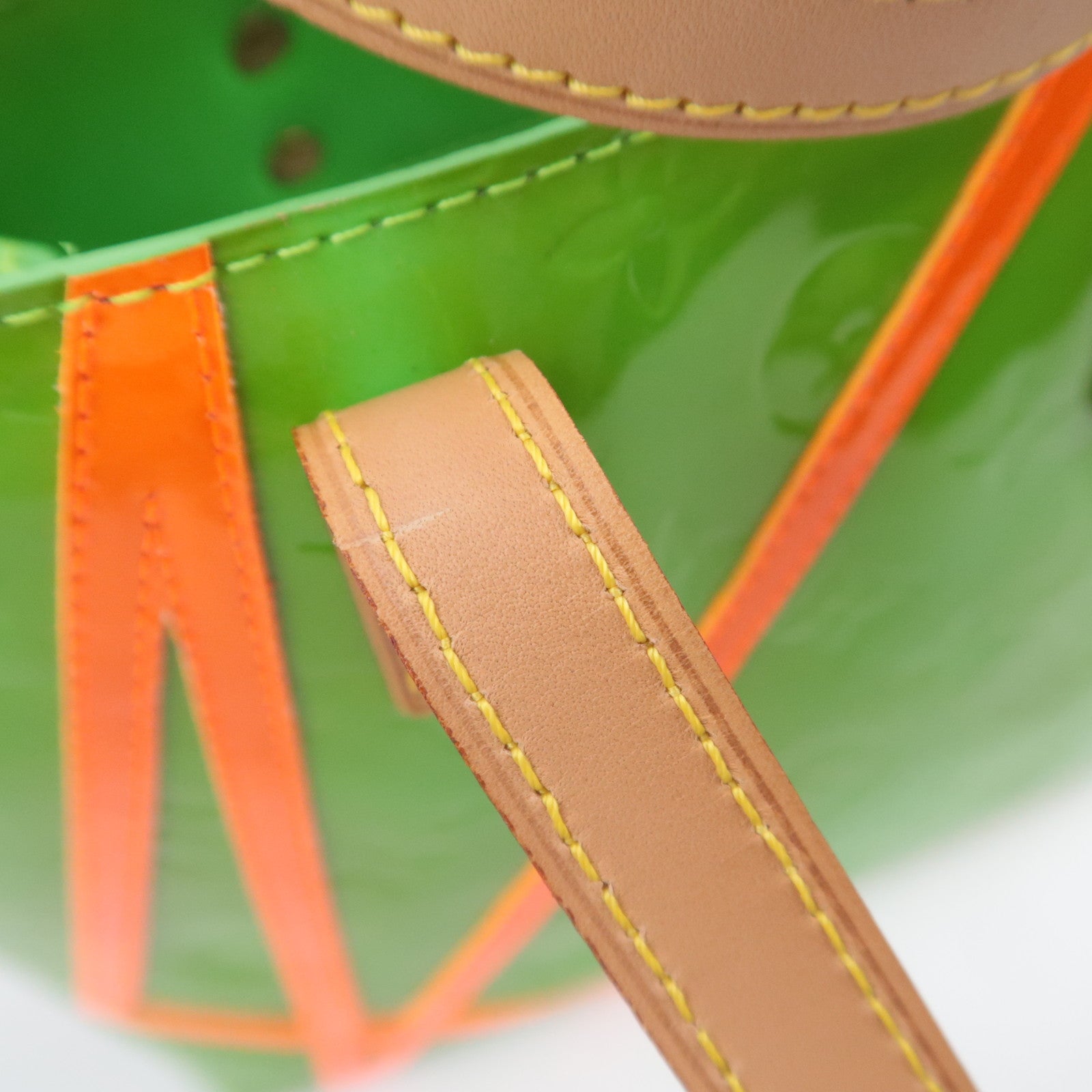 Louis Vuitton Monogram Vernis Fluo Reade PM Robert Wilson 2002 Christmas Exclusive Vert M91904