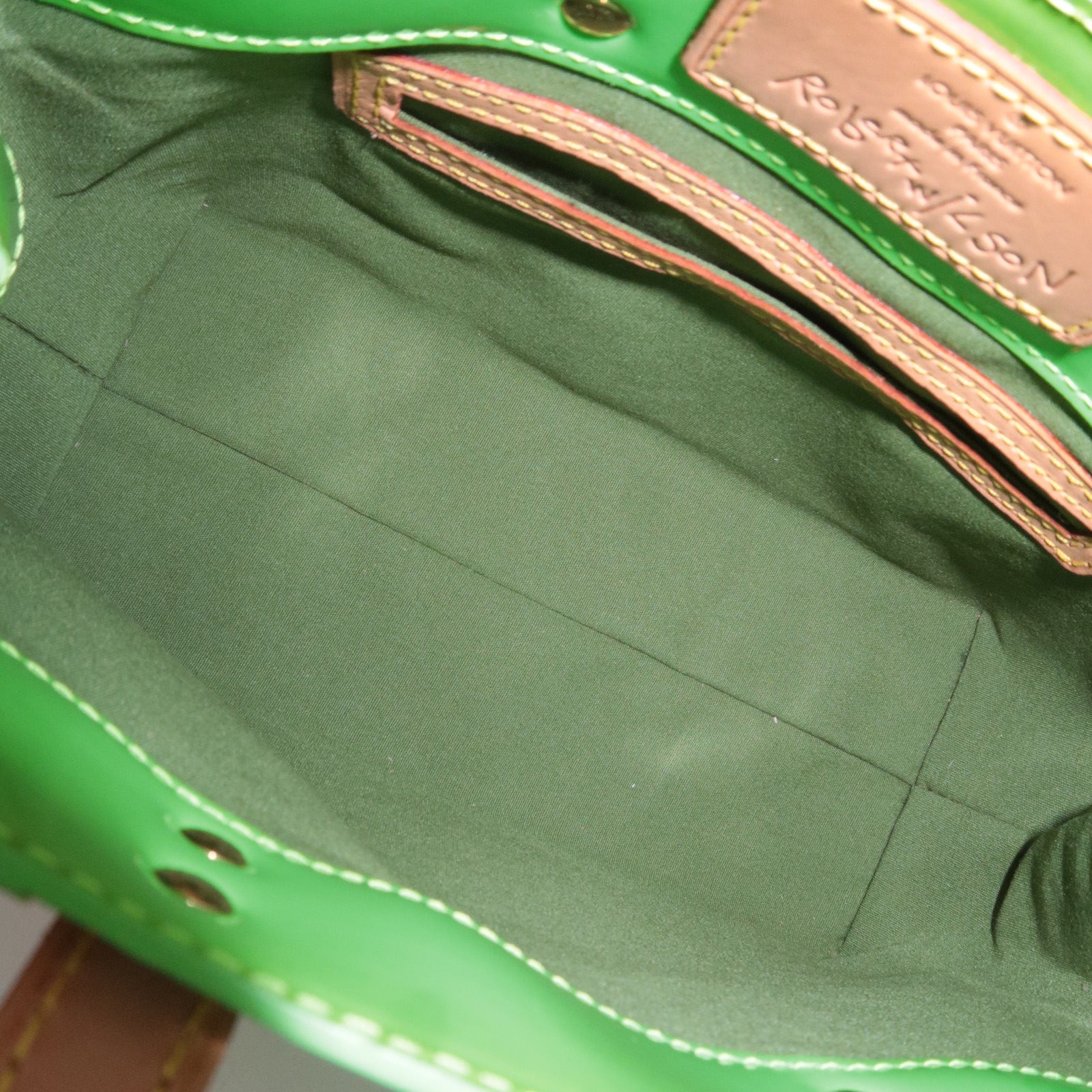 Louis Vuitton Monogram Vernis Fluo Reade PM Robert Wilson 2002 Christmas Exclusive Vert M91904