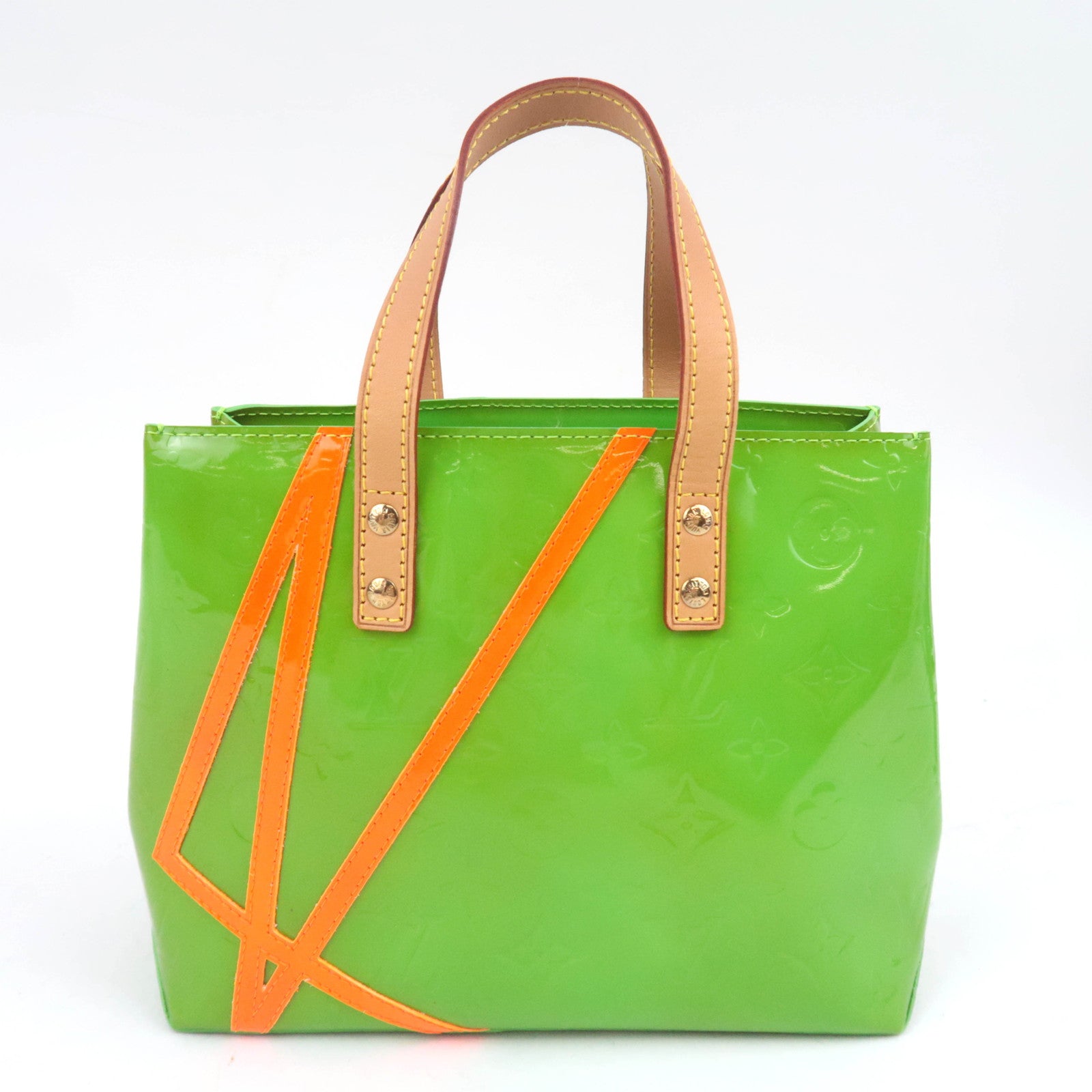 Louis Vuitton Monogram Vernis Fluo Reade PM Robert Wilson 2002 Christmas Exclusive Vert M91904
