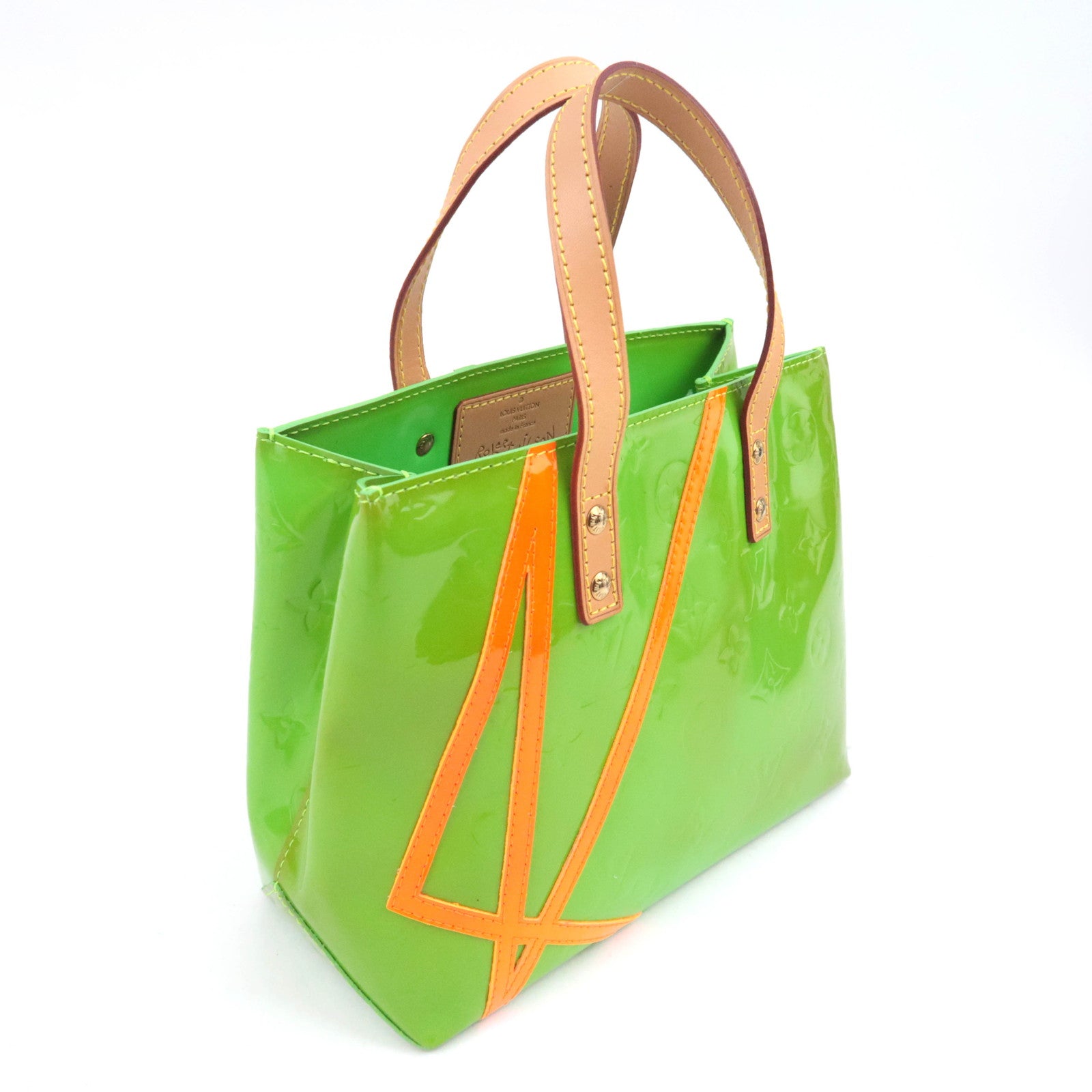 Louis Vuitton Monogram Vernis Fluo Reade PM Robert Wilson 2002 Christmas Exclusive Vert M91904