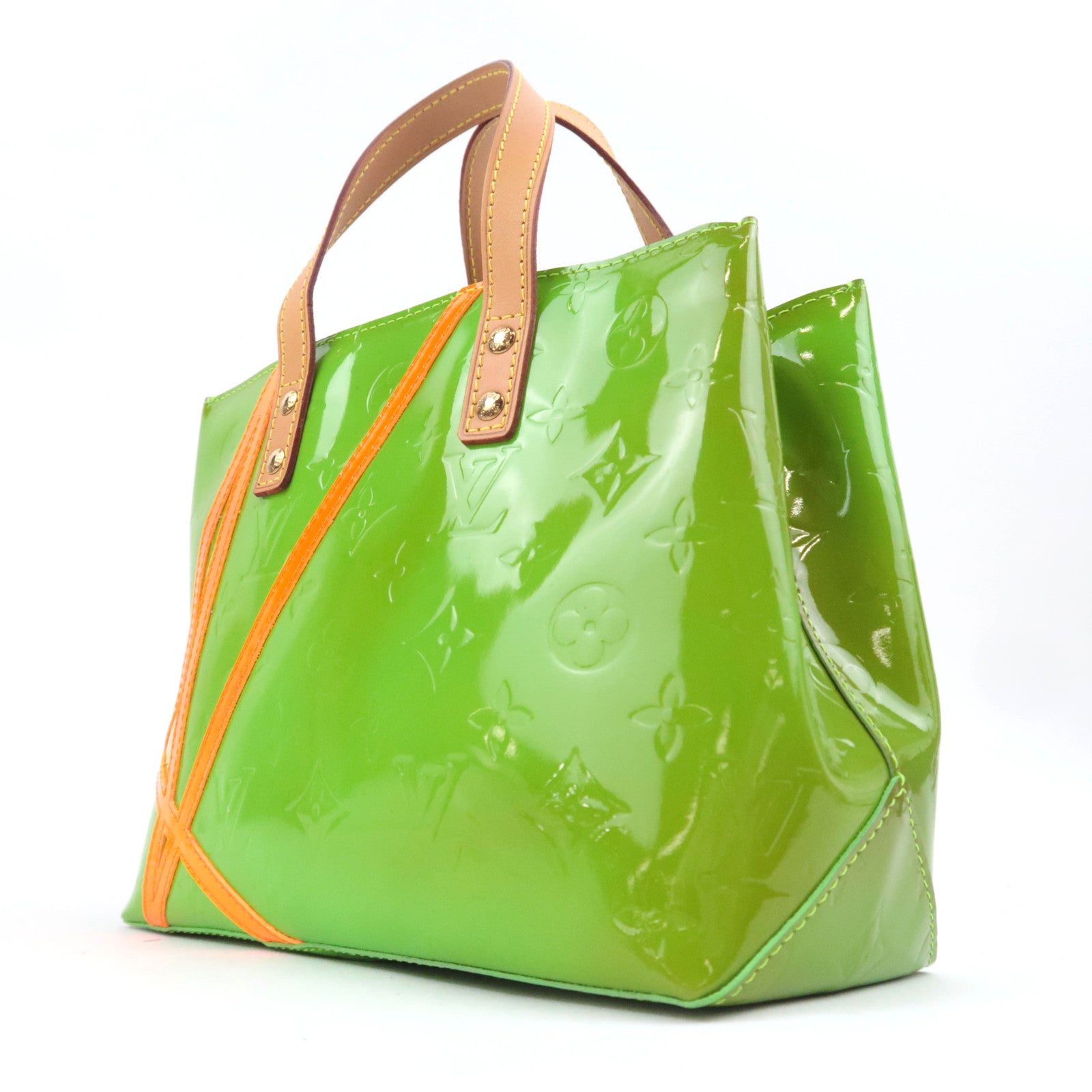 Louis Vuitton Monogram Vernis Fluo Reade PM Robert Wilson 2002 Christmas Exclusive Vert M91904