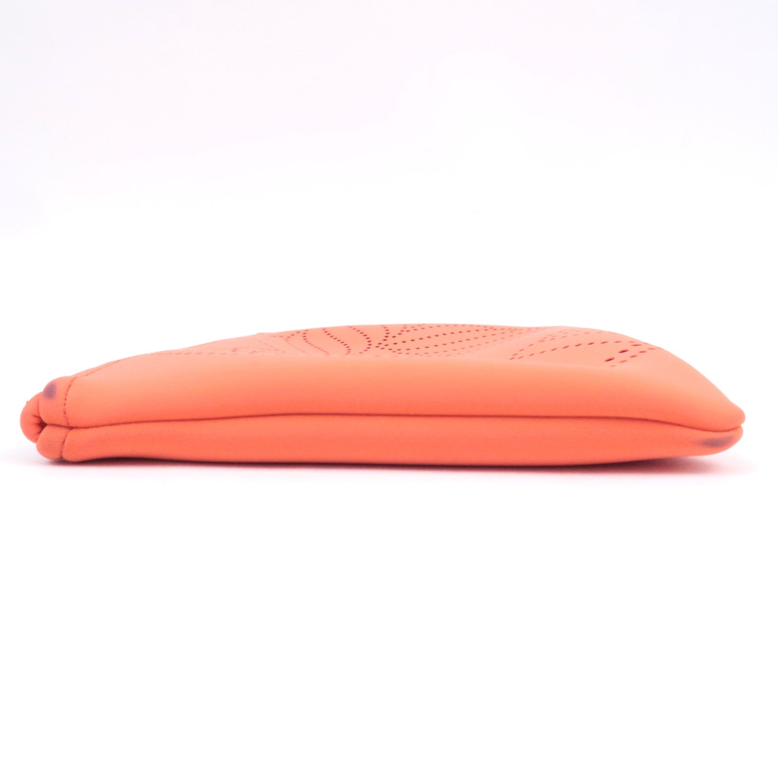 HERMES Neo Bain MM Clutch Bag Neoprene Grenadine
