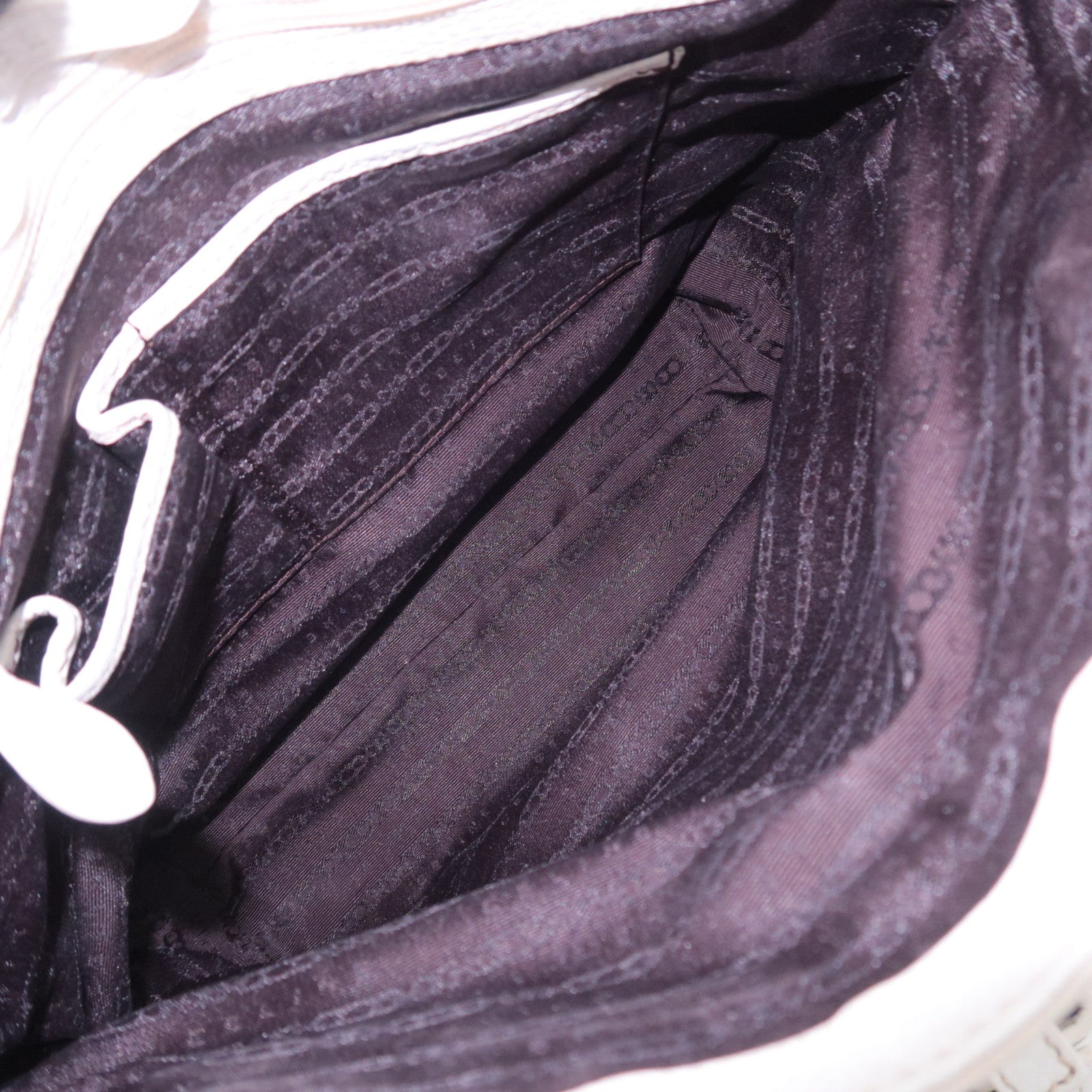 CELINE Paris Macadam Denim Leather Tote Bag Gray White