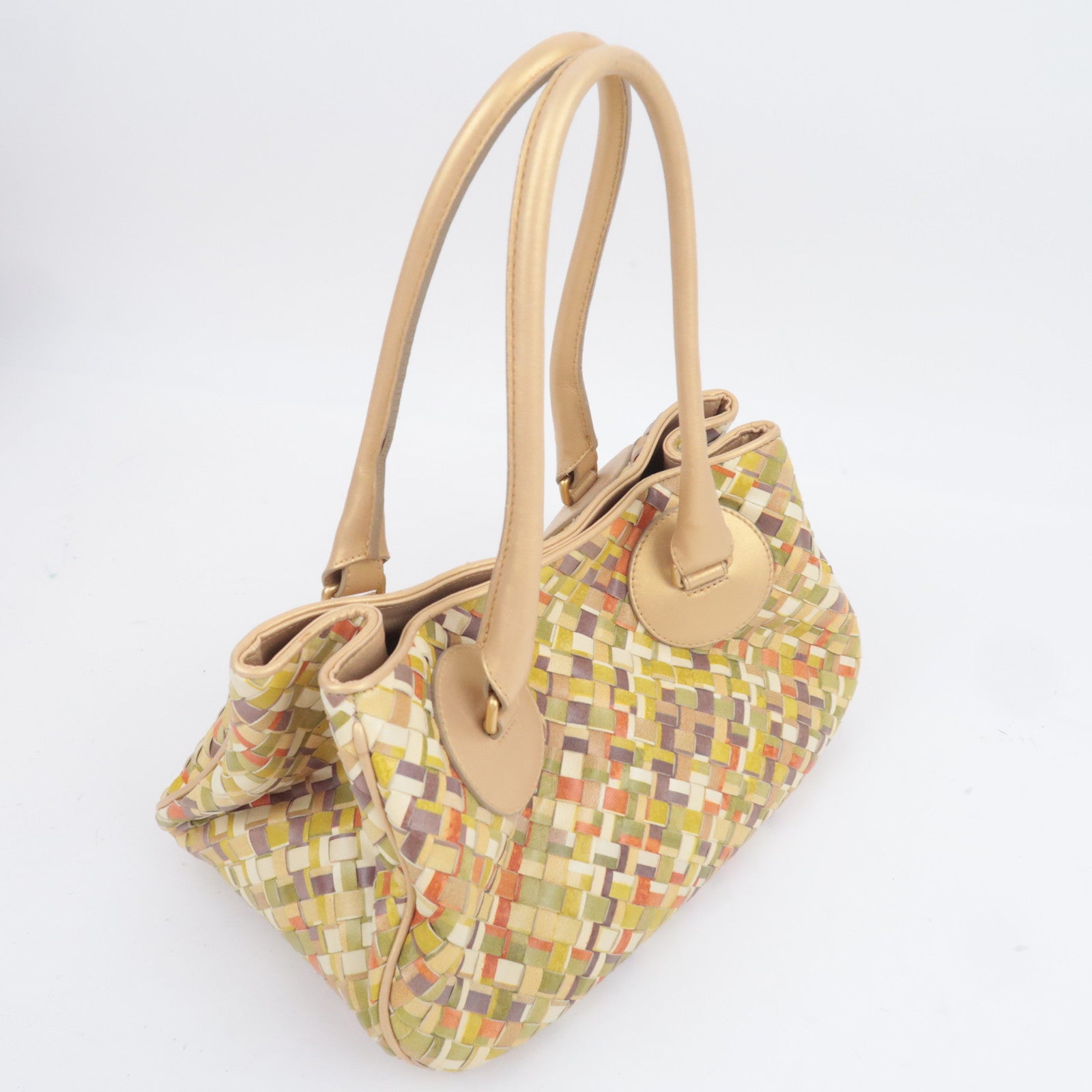 BOTTEGA VENETA Intrecciato Leather Handbag 142484