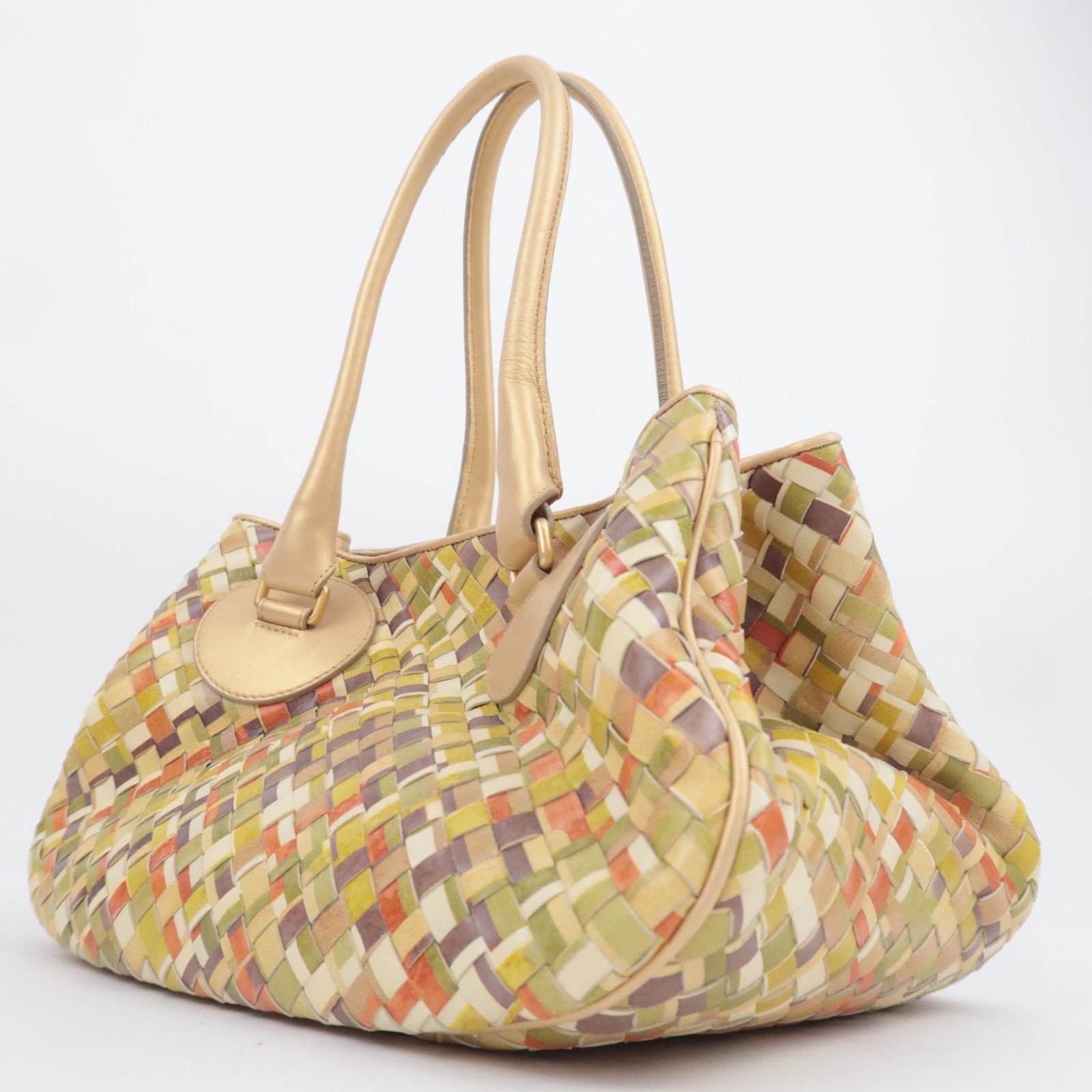 BOTTEGA VENETA Intrecciato Leather Handbag 142484