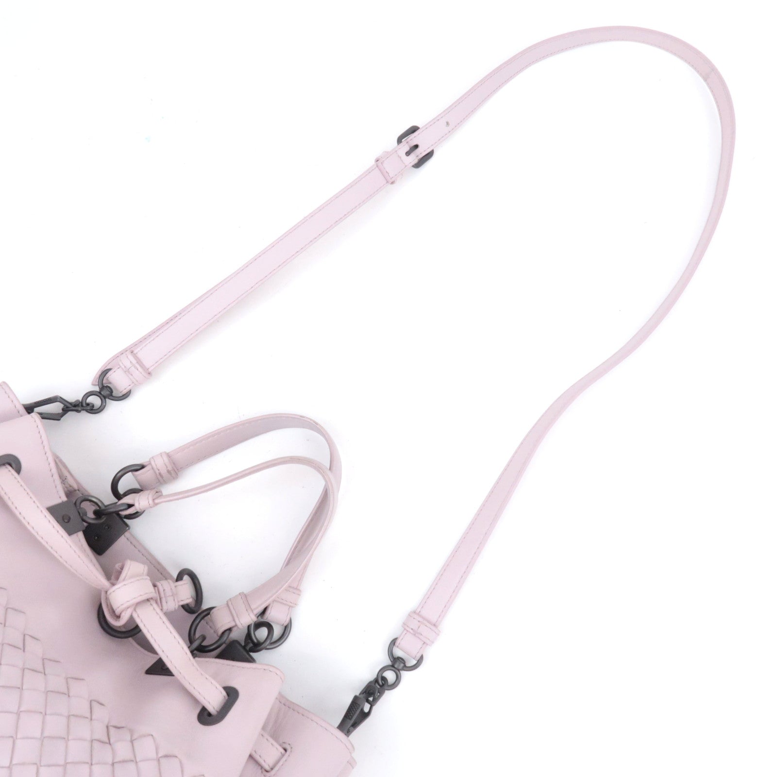 BOTTEGA VENETA Intrecciato Leather 2Way Handbag Greige