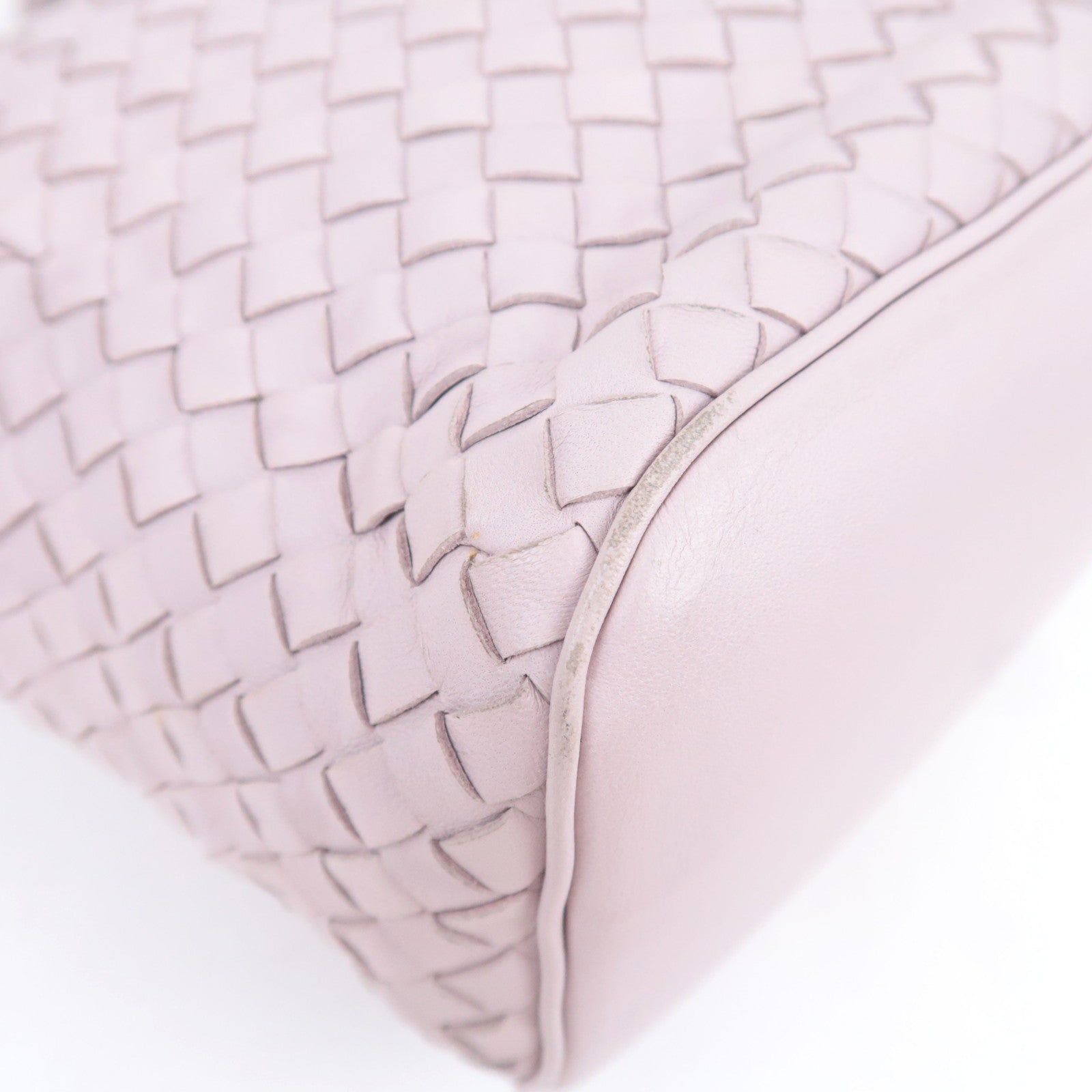 BOTTEGA VENETA Intrecciato Leather 2Way Handbag Greige