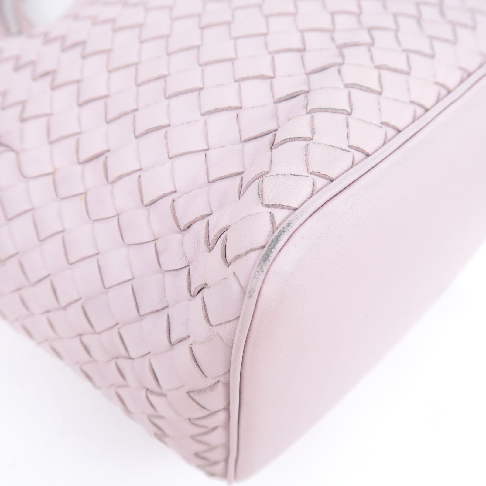 BOTTEGA VENETA Intrecciato Leather 2Way Handbag Greige