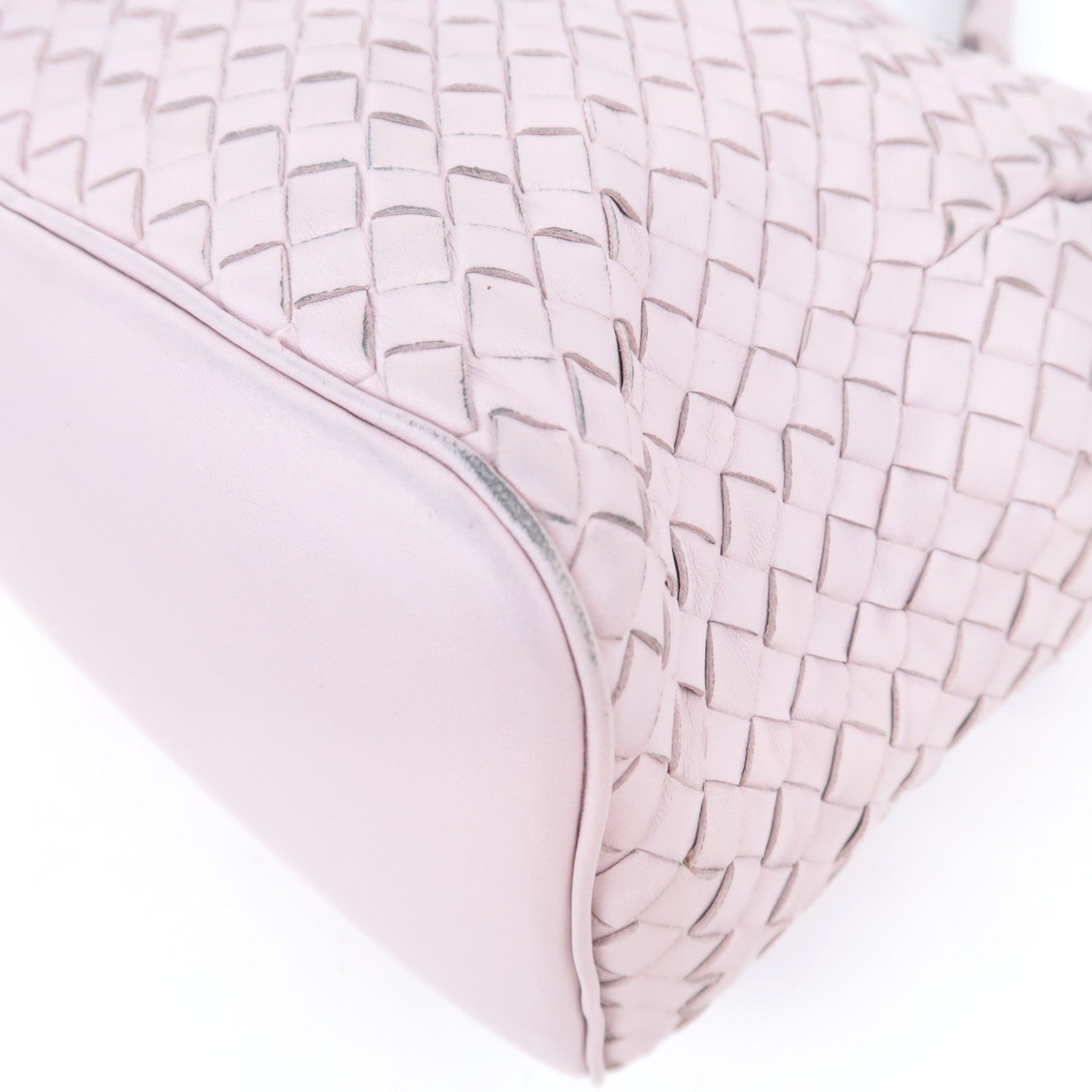 BOTTEGA VENETA Intrecciato Leather 2Way Handbag Greige