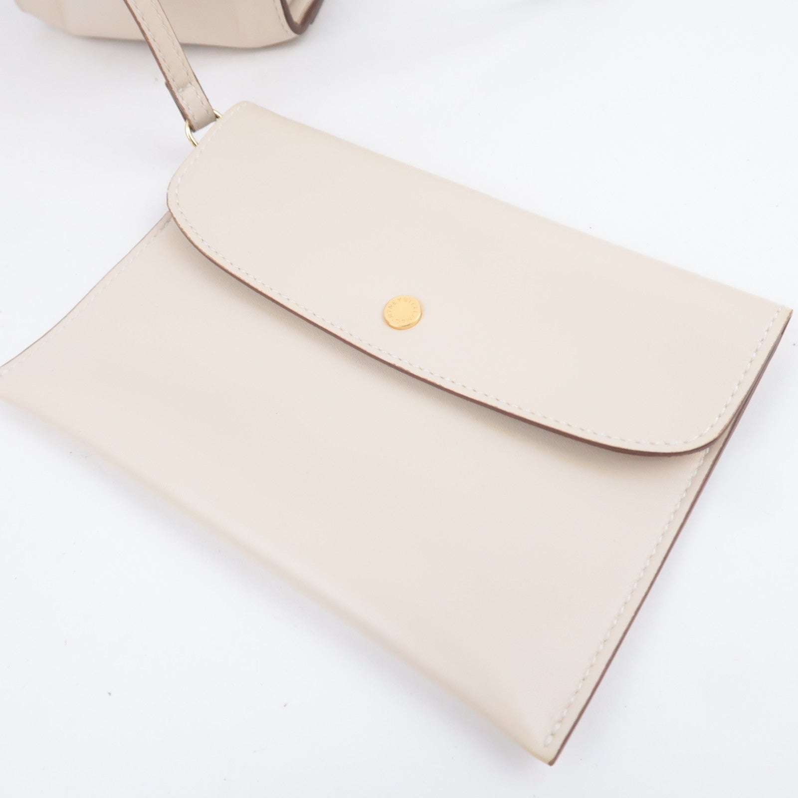 Stella McCartney 2Way Tote Bag Vegan Leather Light Beige