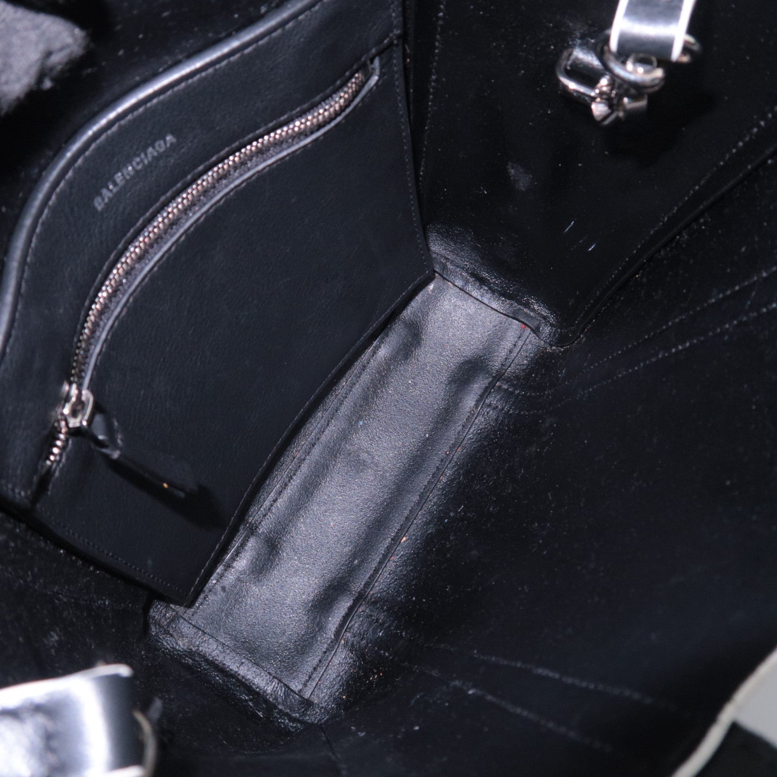 BALENCIAGA Everyday Tote XXS 2Way Leather Hand Bag Black 551815