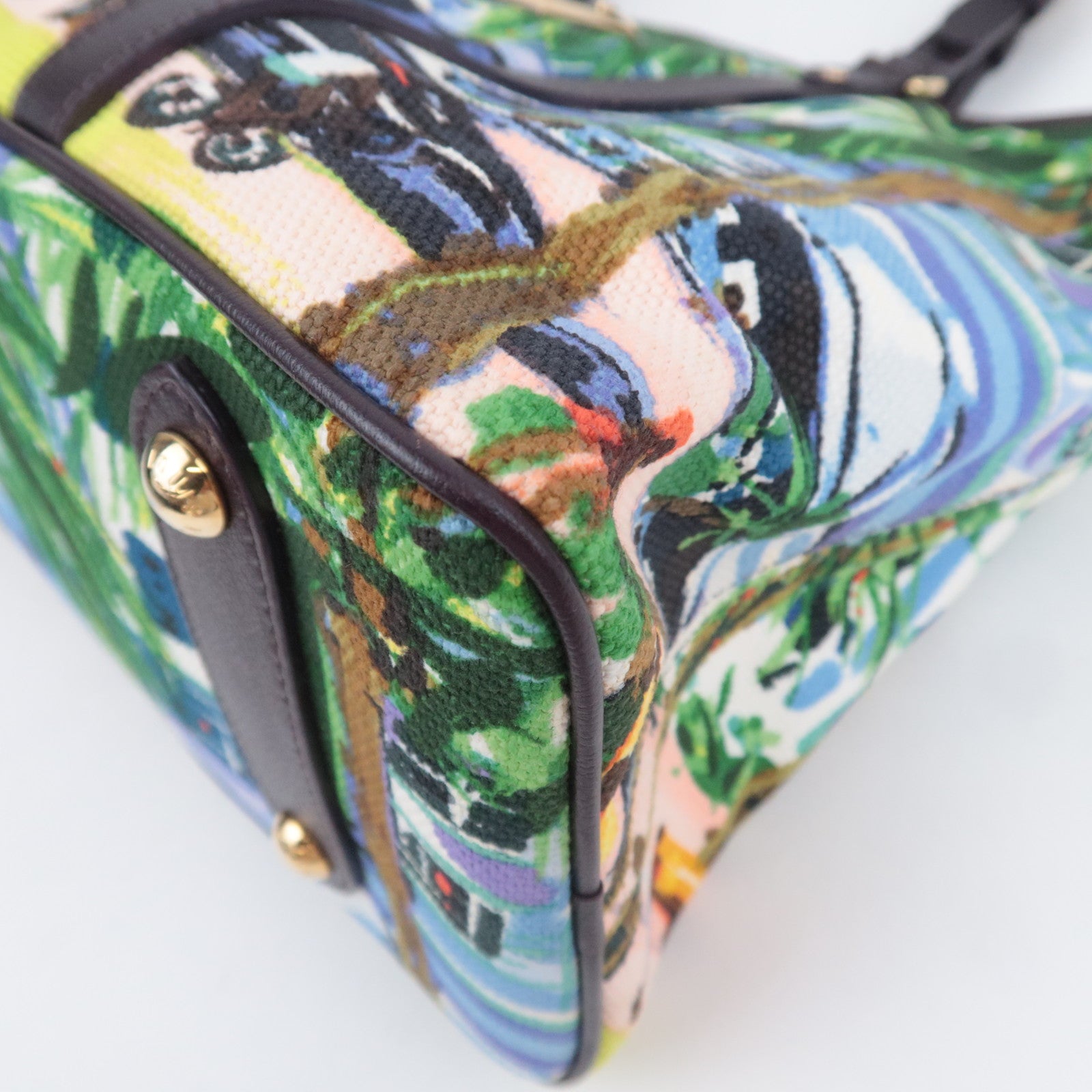 Louis Vuitton Ailleurs Cabas PM Promenade Canvas Leather Tote Bag Multicolor M93771