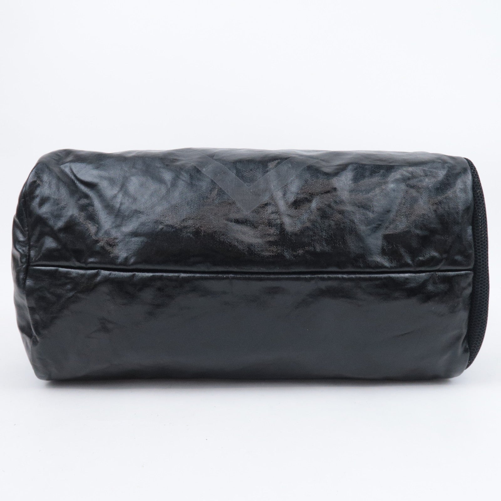 CHANEL Chanel Sports Boston Bag Coated Canvas Black