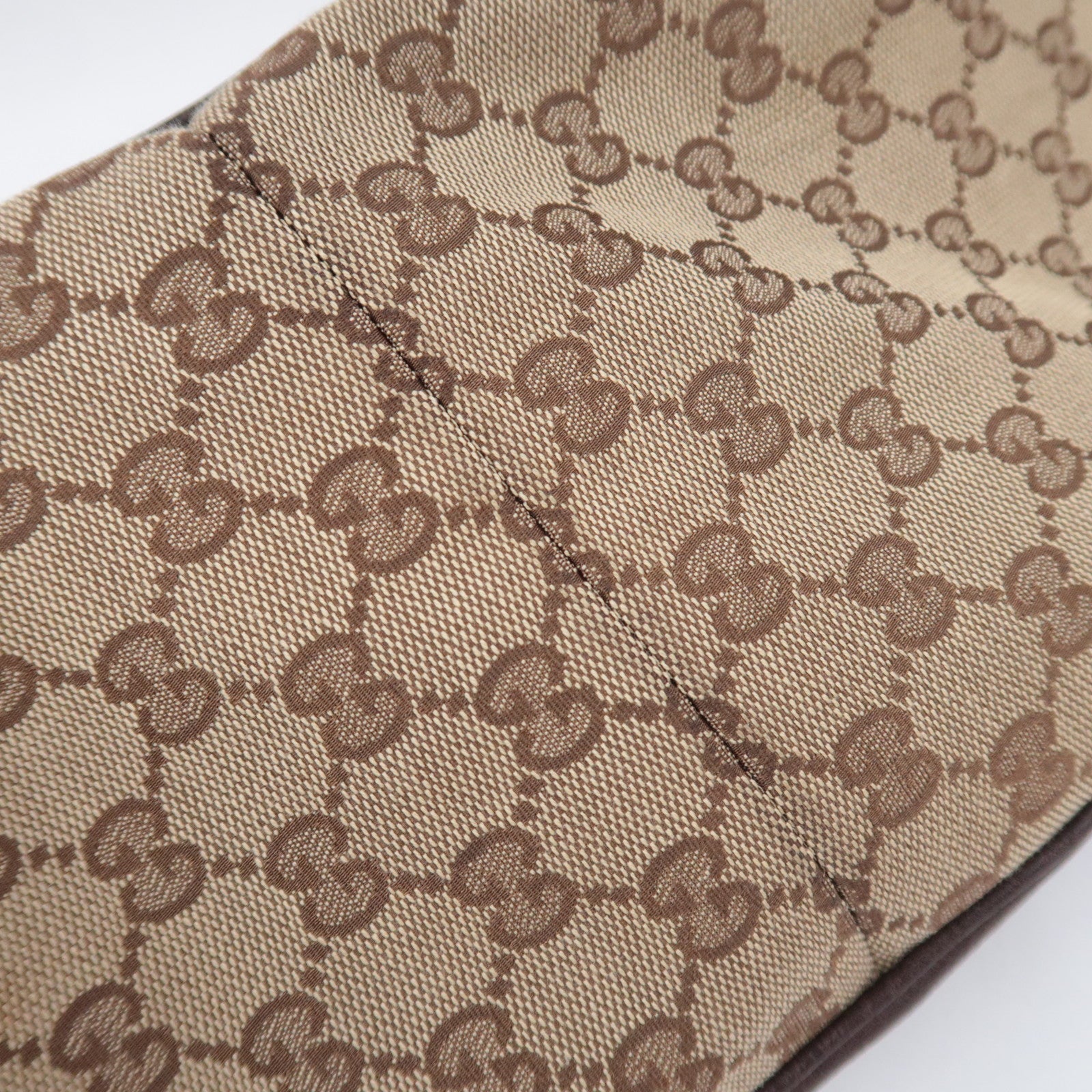 GUCCI Charlotte GG Canvas Shoulder Bag Beige Brown 203504