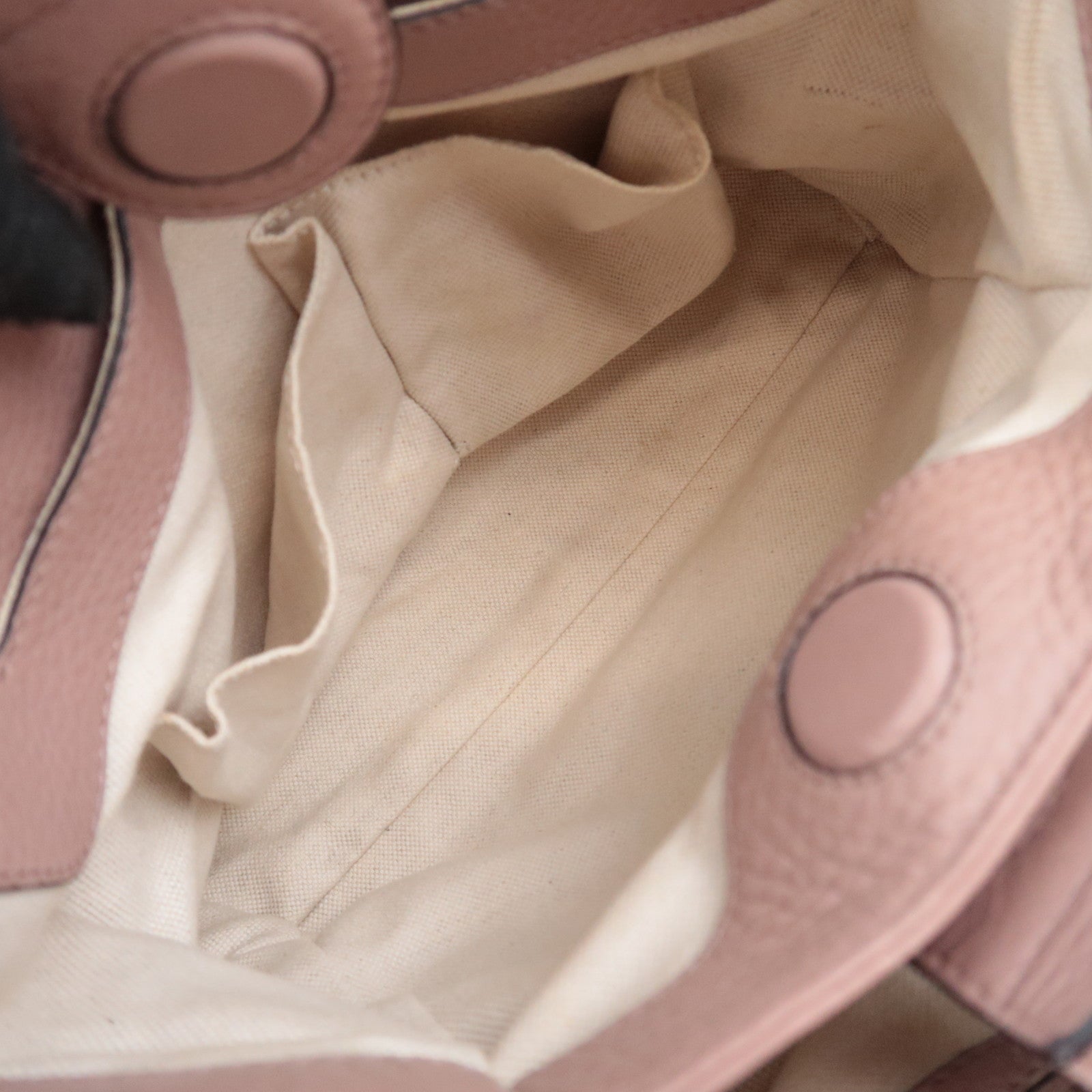 GUCCI Bamboo Shopper Small 2Way Leather Handbag Pink Beige 336032