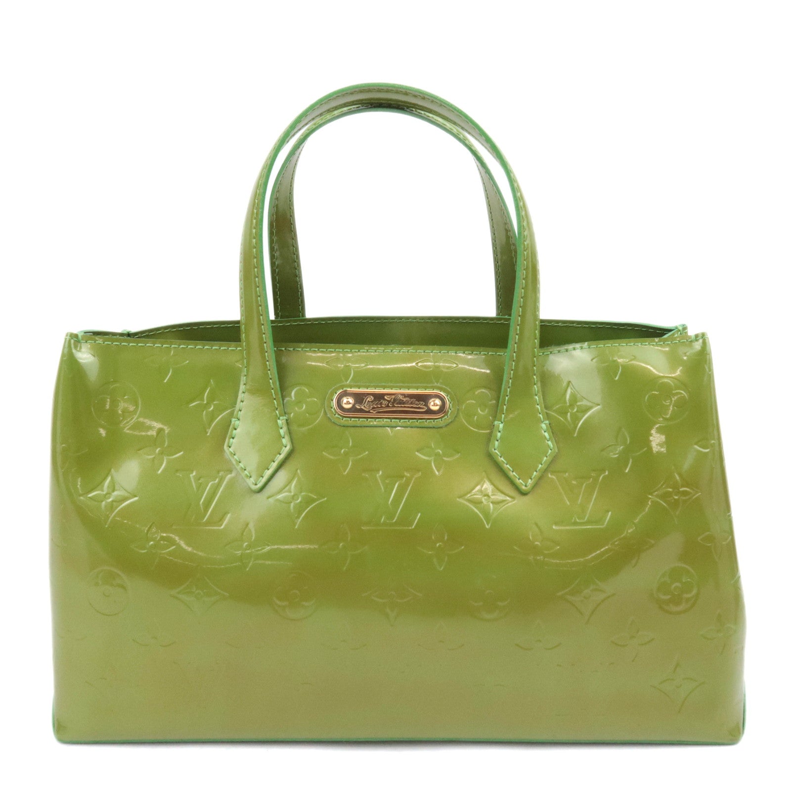 Louis Vuitton Monogram Vernis Wilshire PM Handbag Vert Tonic M9364591133